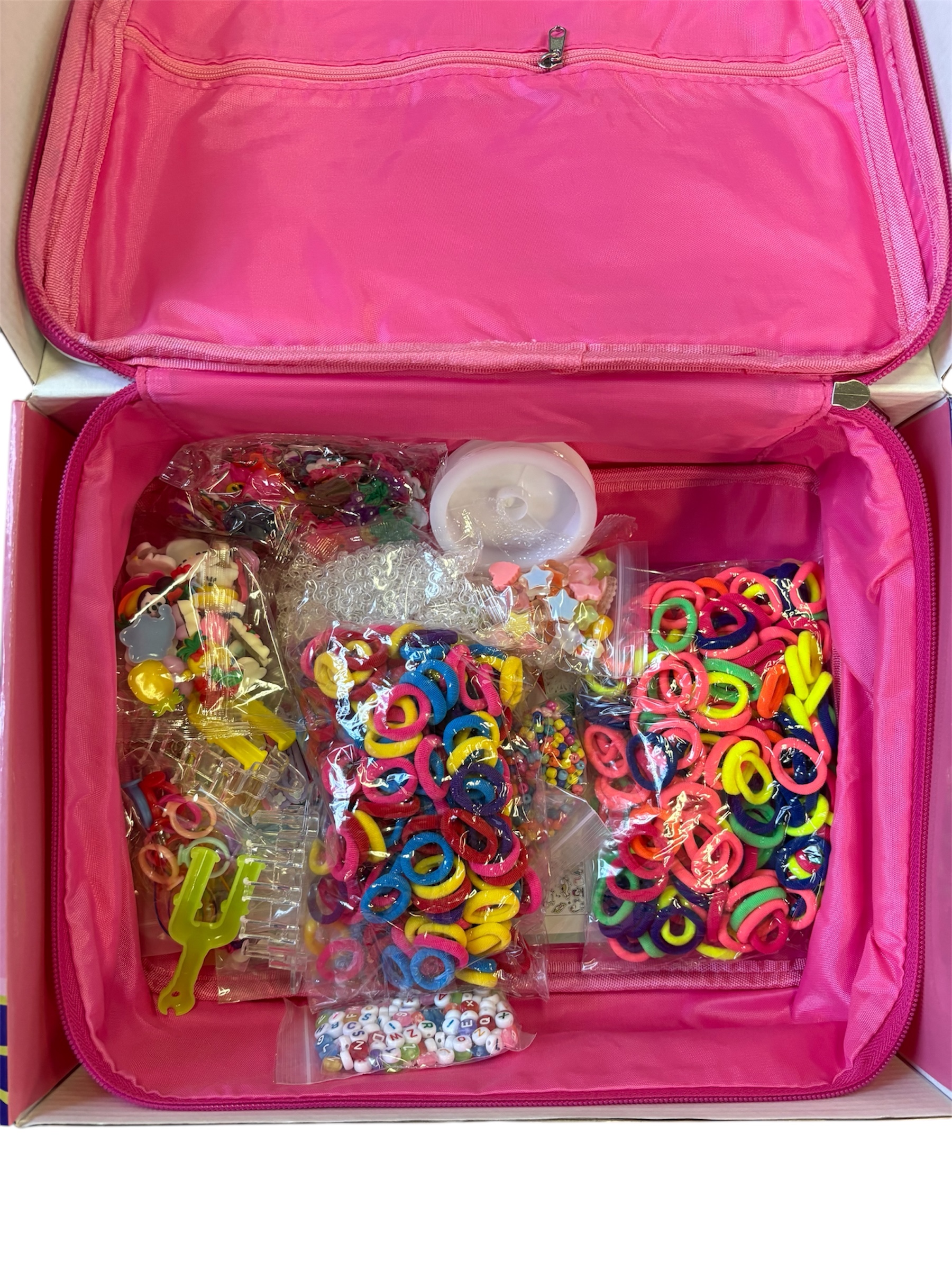 Official image of Craft kit ; SAUNDAYMOT 18000+ ; DIY Rubber Band Kit - Loom Bands published by OECD 3