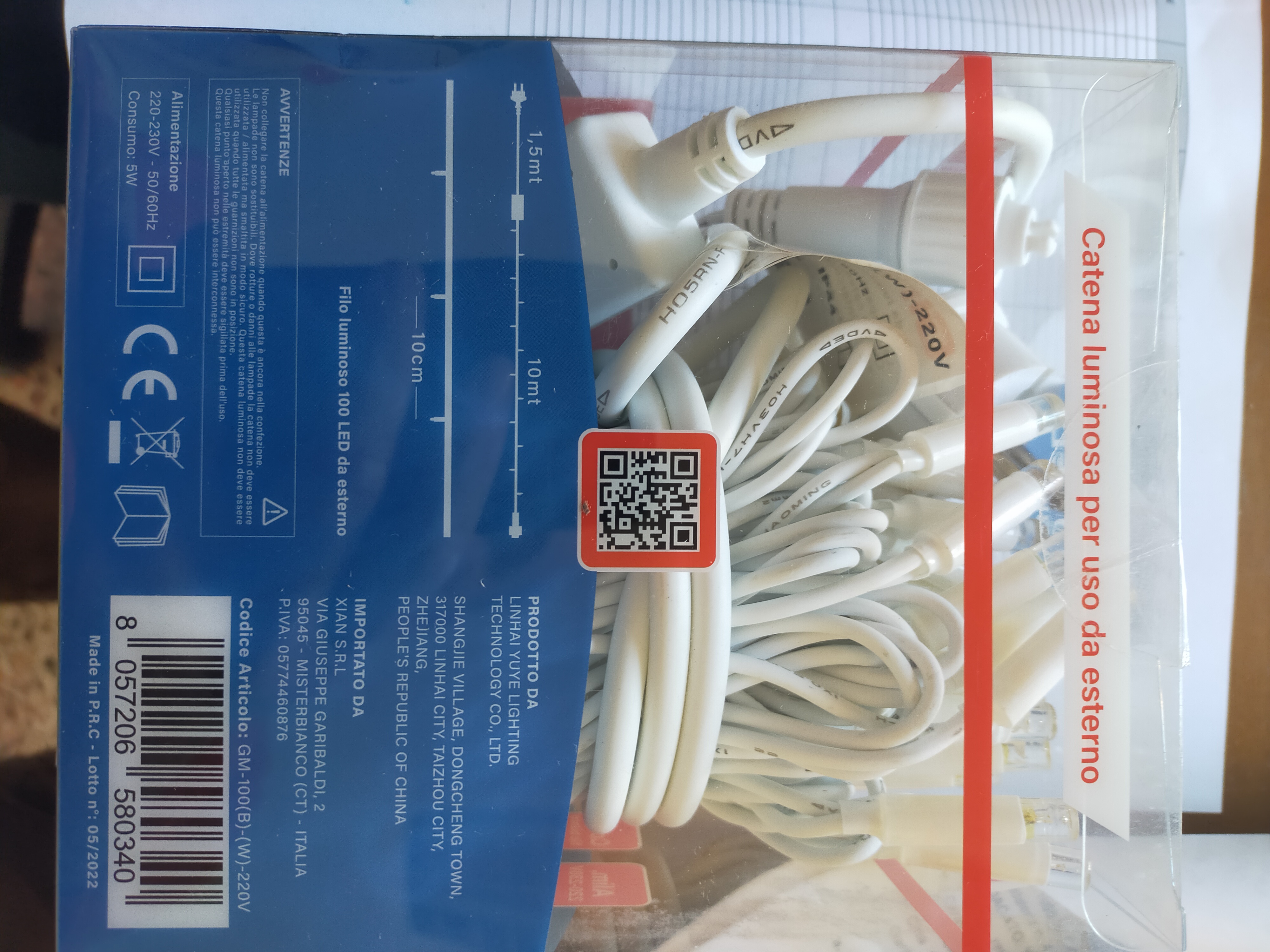 Official image of Lighting chain ; GINMA ; 100 Led published by OECD 6