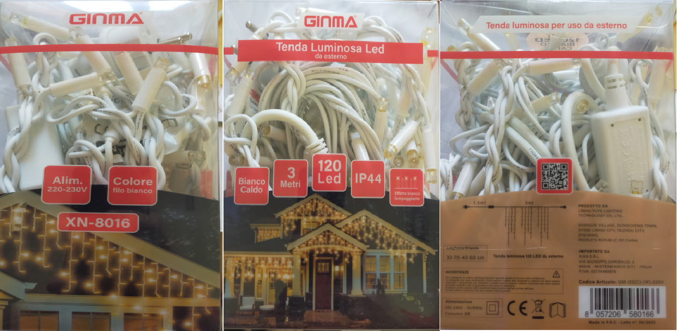 Official image of Lighting chain ; GINMA ; 120 Led published by OECD 2