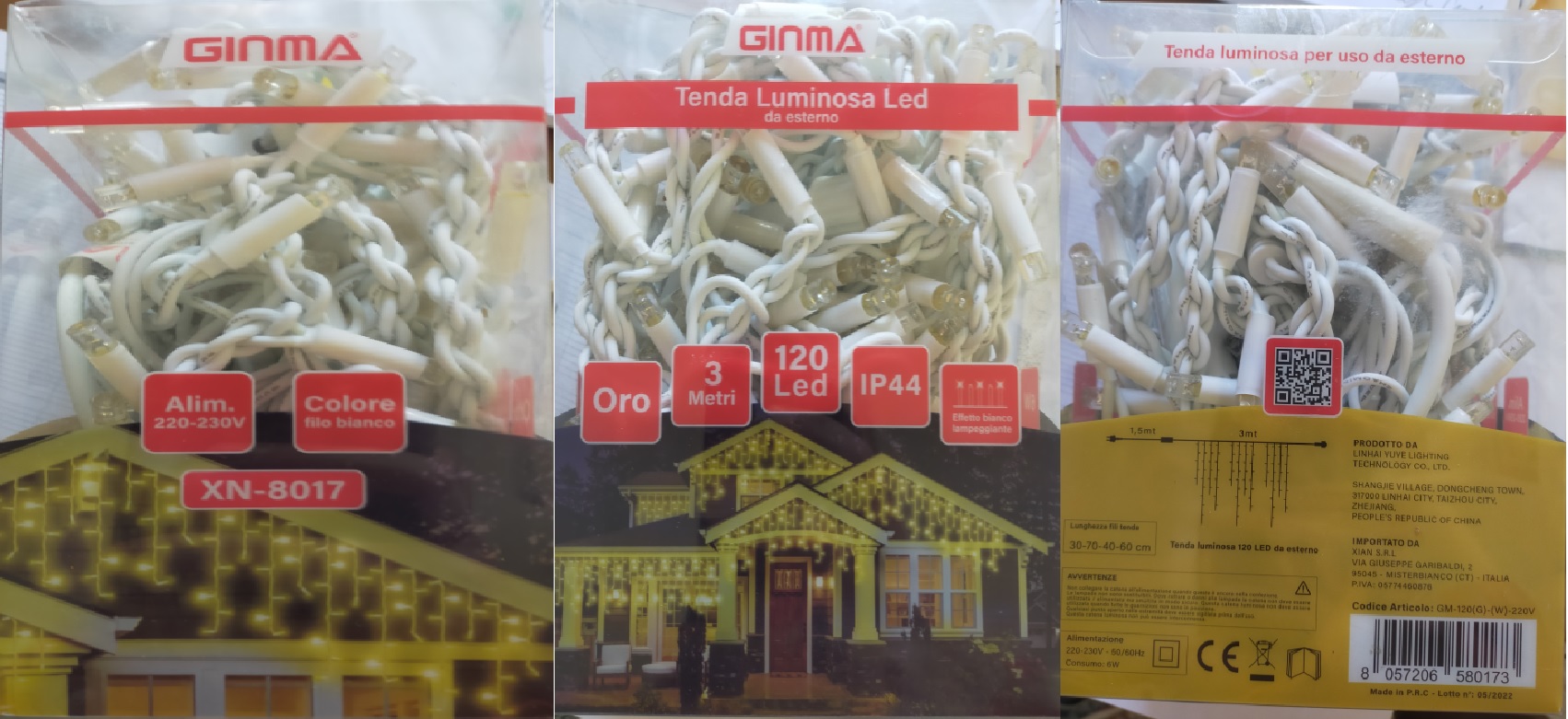 Official image of Lighting chain ; GINMA ; 120 Led published by OECD 3