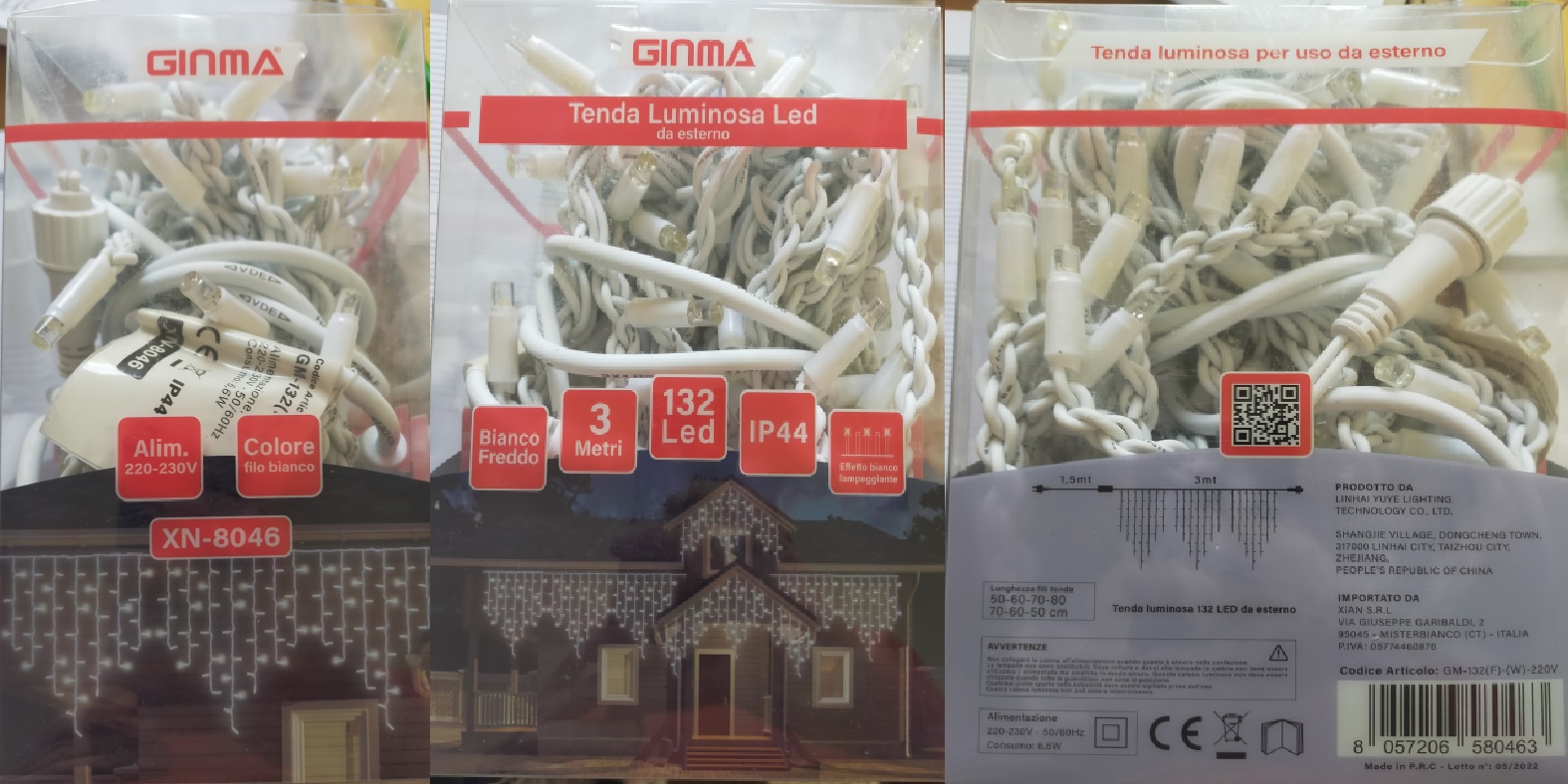 Official image of Lighting chain ; GINMA ; 132 led published by OECD