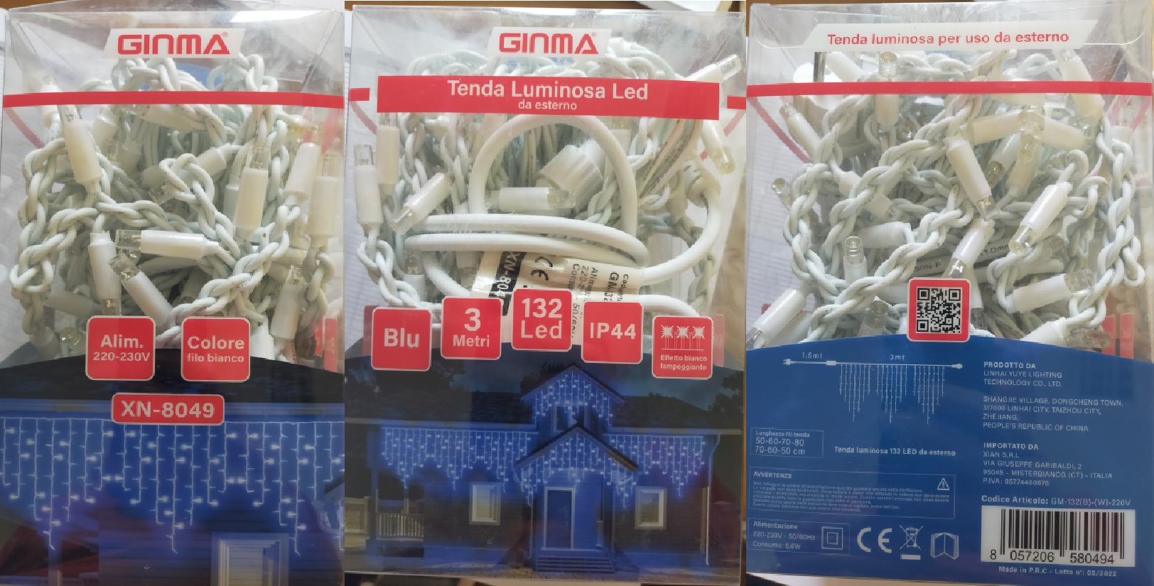 Official image of Lighting chain ; GINMA ; 132 led published by OECD 3