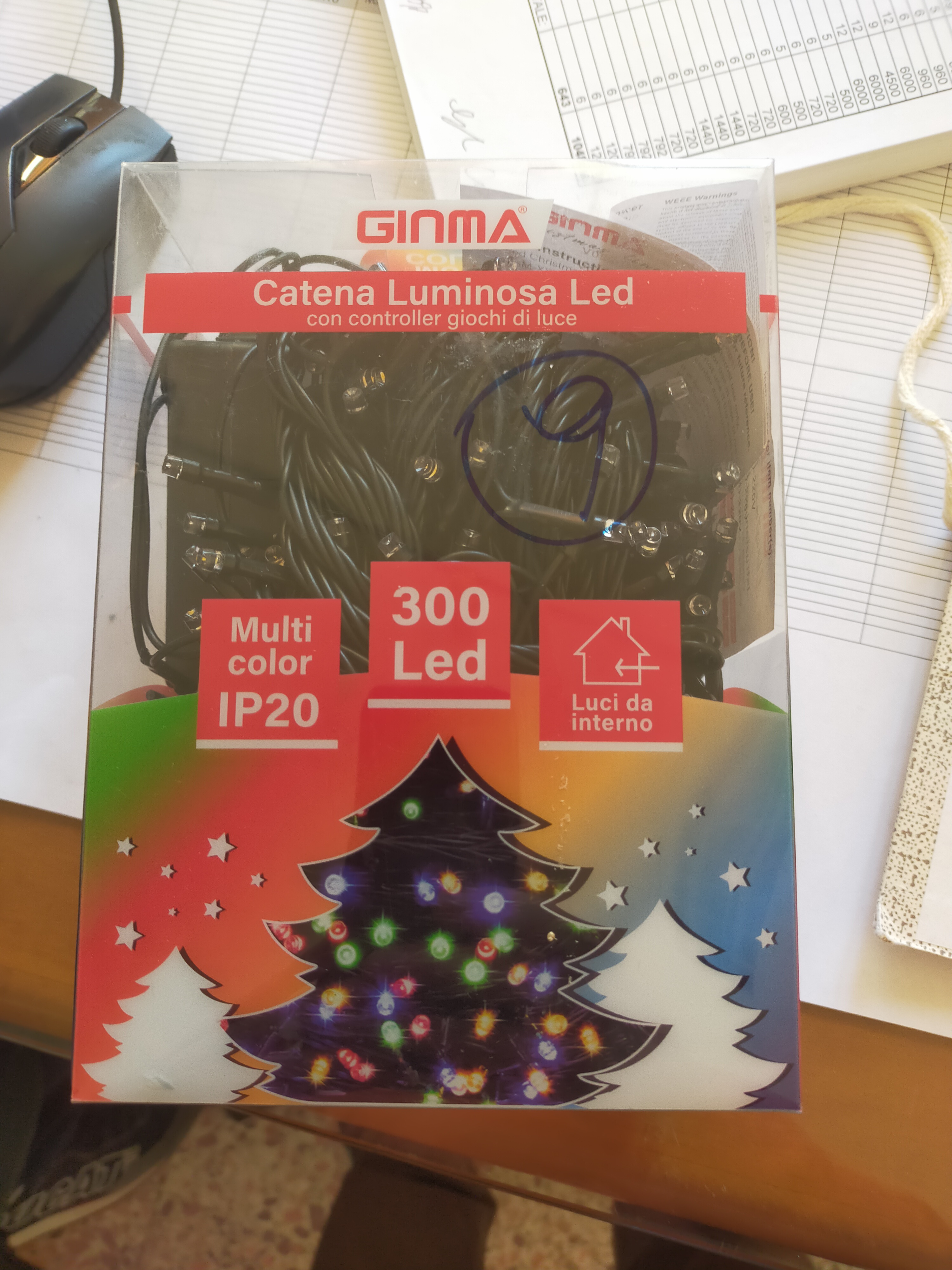 Official image of Lighting chain ; GINMA ; 300 led published by OECD 2