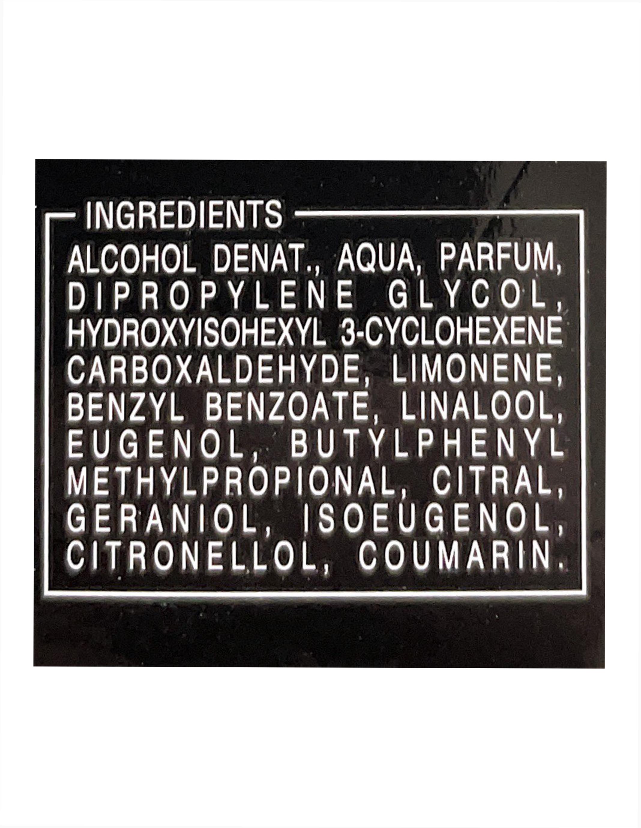 Official image of Eau de toilette ; Malizia ; VETYVER published by OECD 2