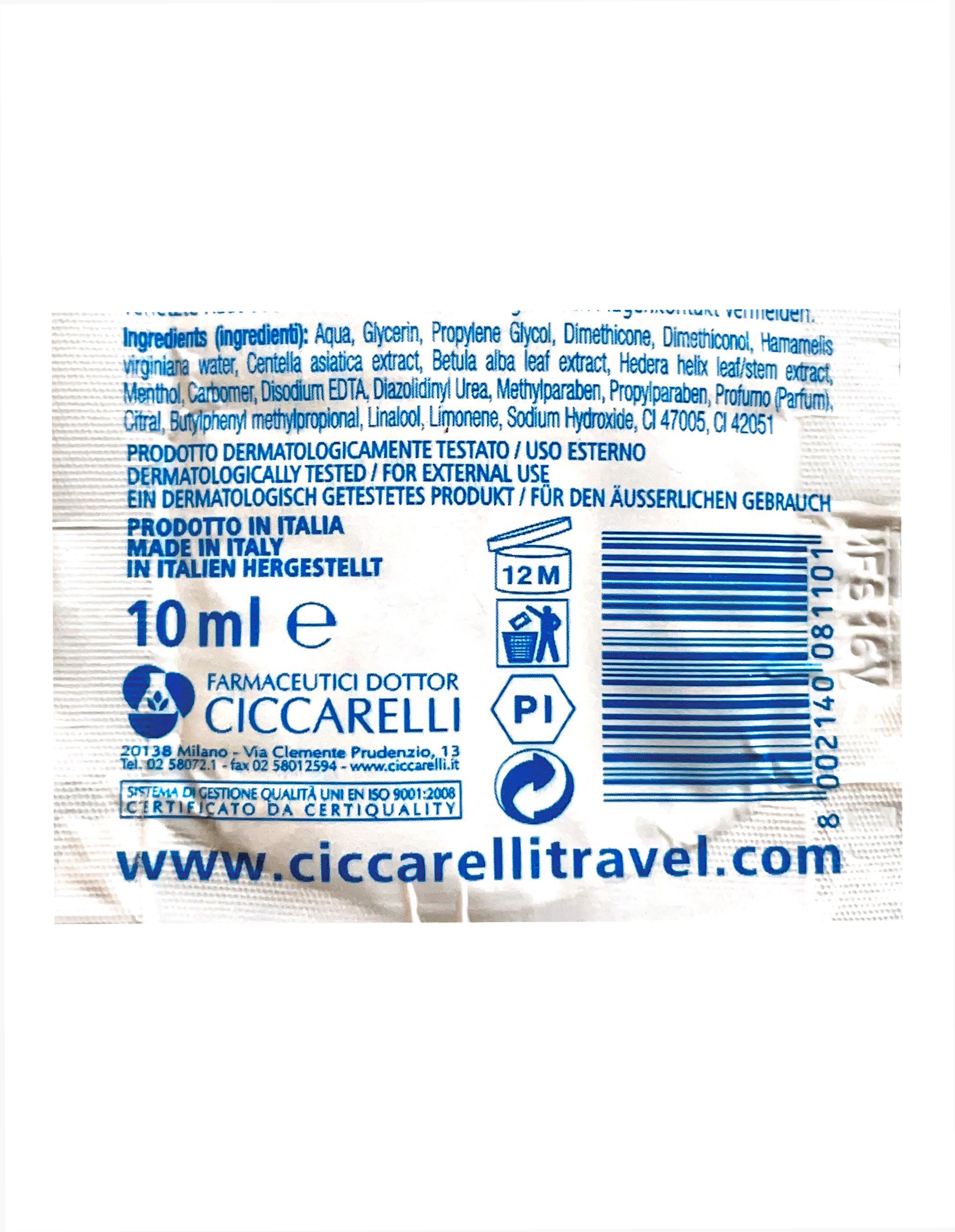Official image of Foot gel ; Dottor Ciccarelli ; Igiene piede - Gel Relax - Senza alcool - Azione rinfrescante defaticante published by OECD 2