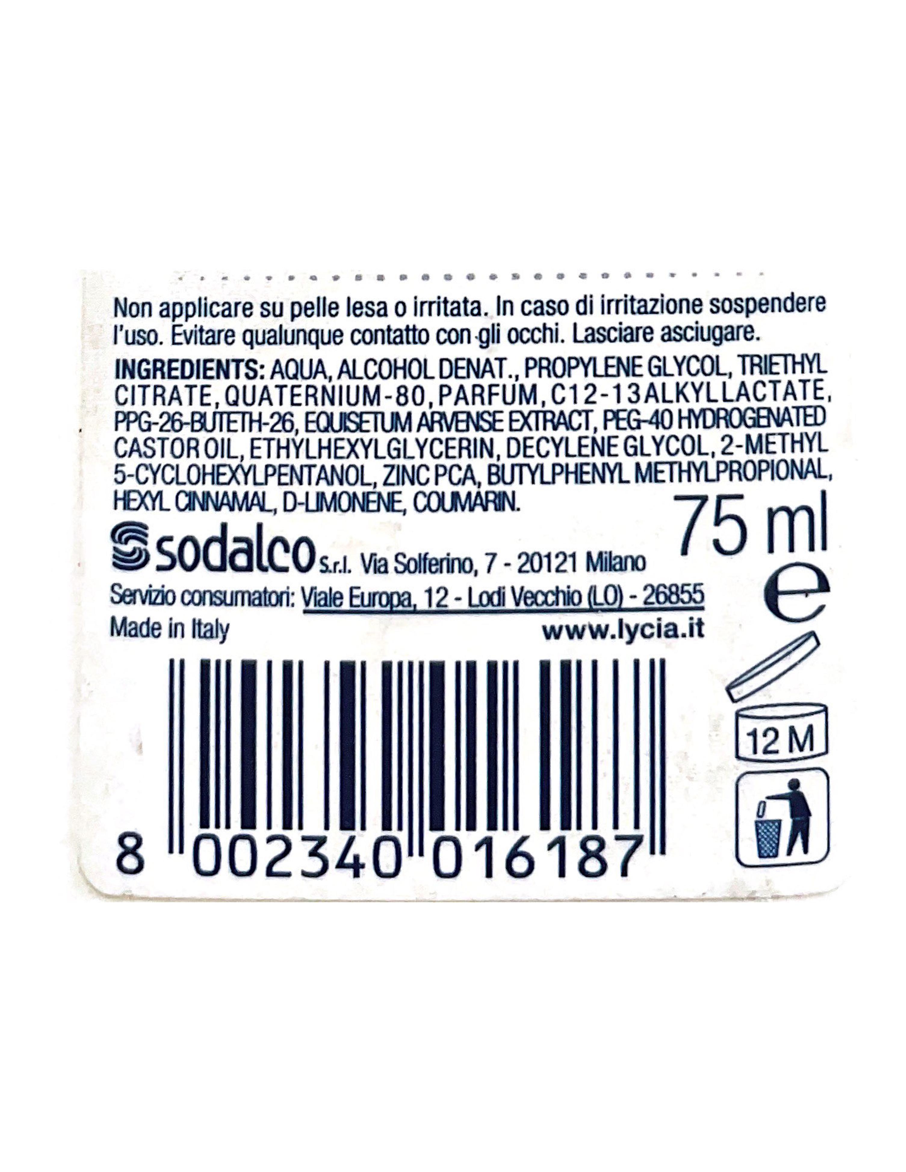 Official image of Deodorant ; LYCIA ; DEO EVOLUTION published by OECD 2