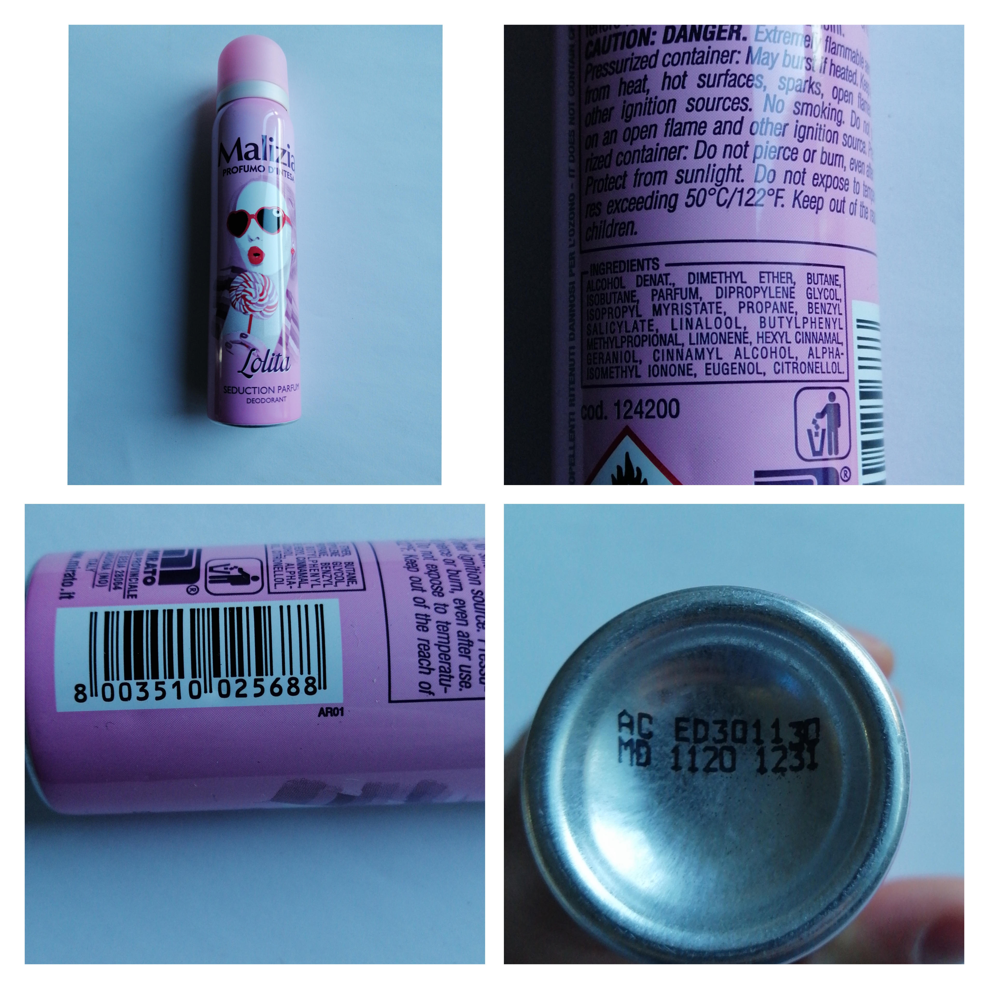 Official image of Deodorant ; Malizia ; Lolita published by OECD