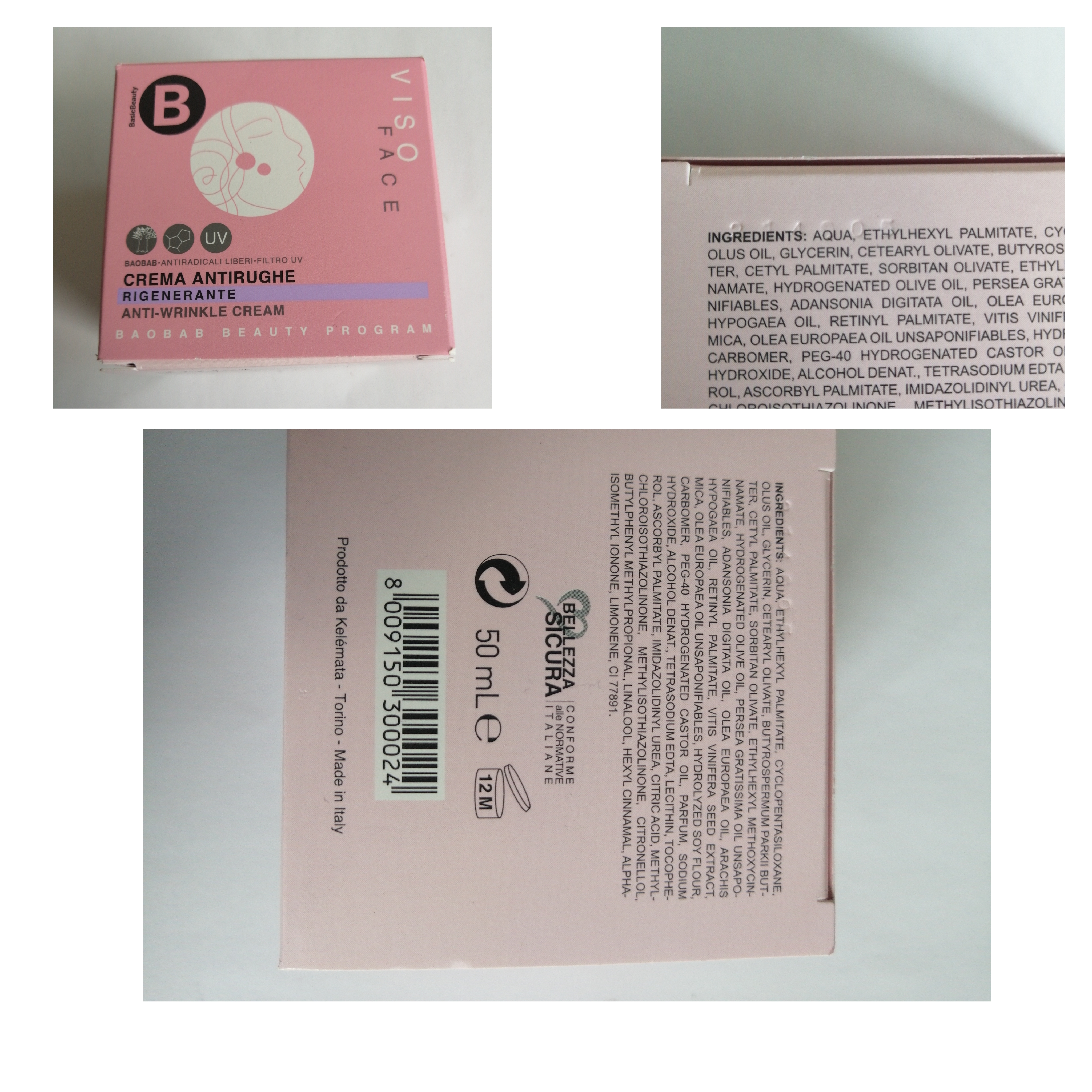 Official image of Face cream ; BasicBeauty ; VISO FACE RIGENERANTE published by OECD