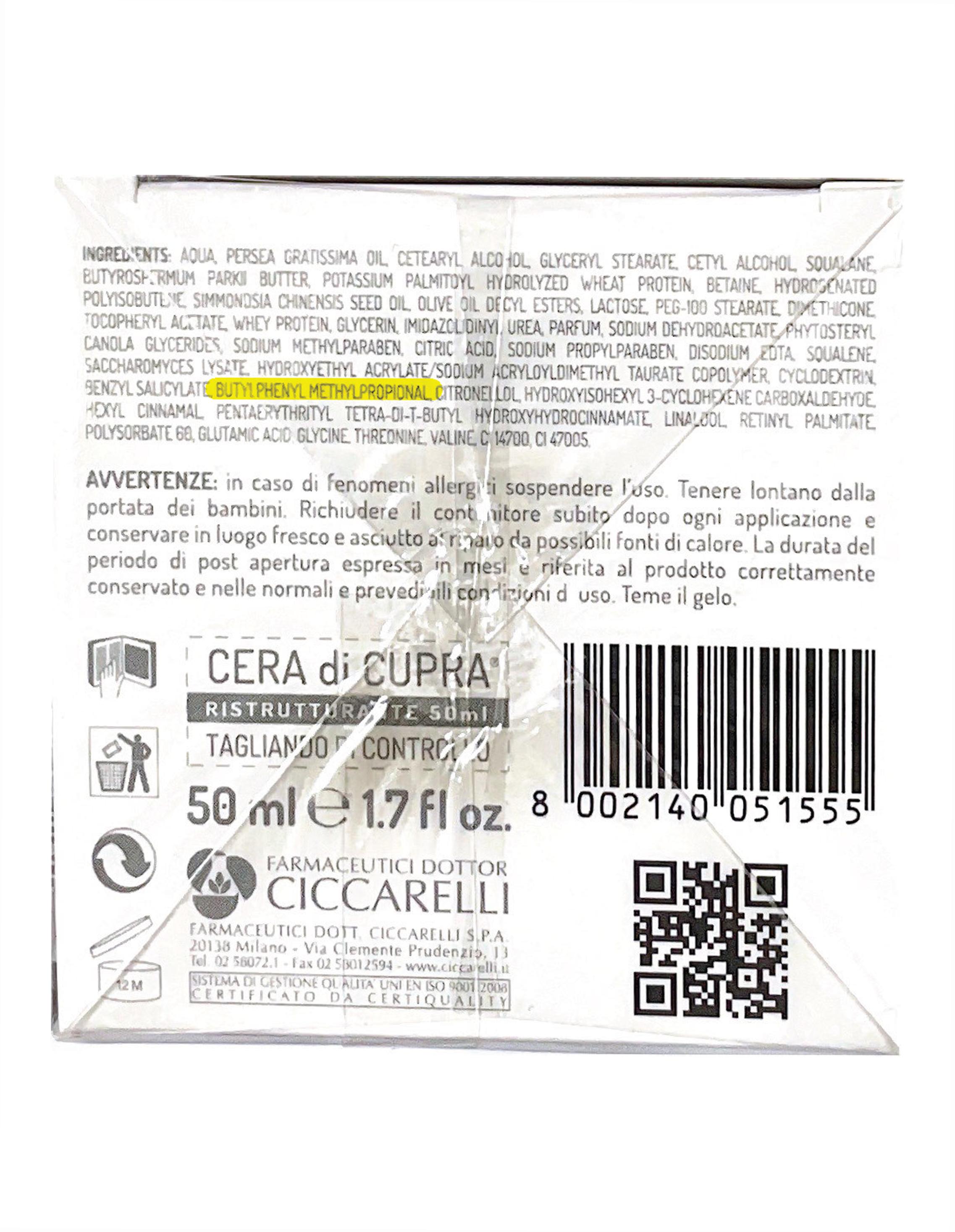 Official image of Face cream ; CERA DI CUPRA ; ANTI-AGE published by OECD 2