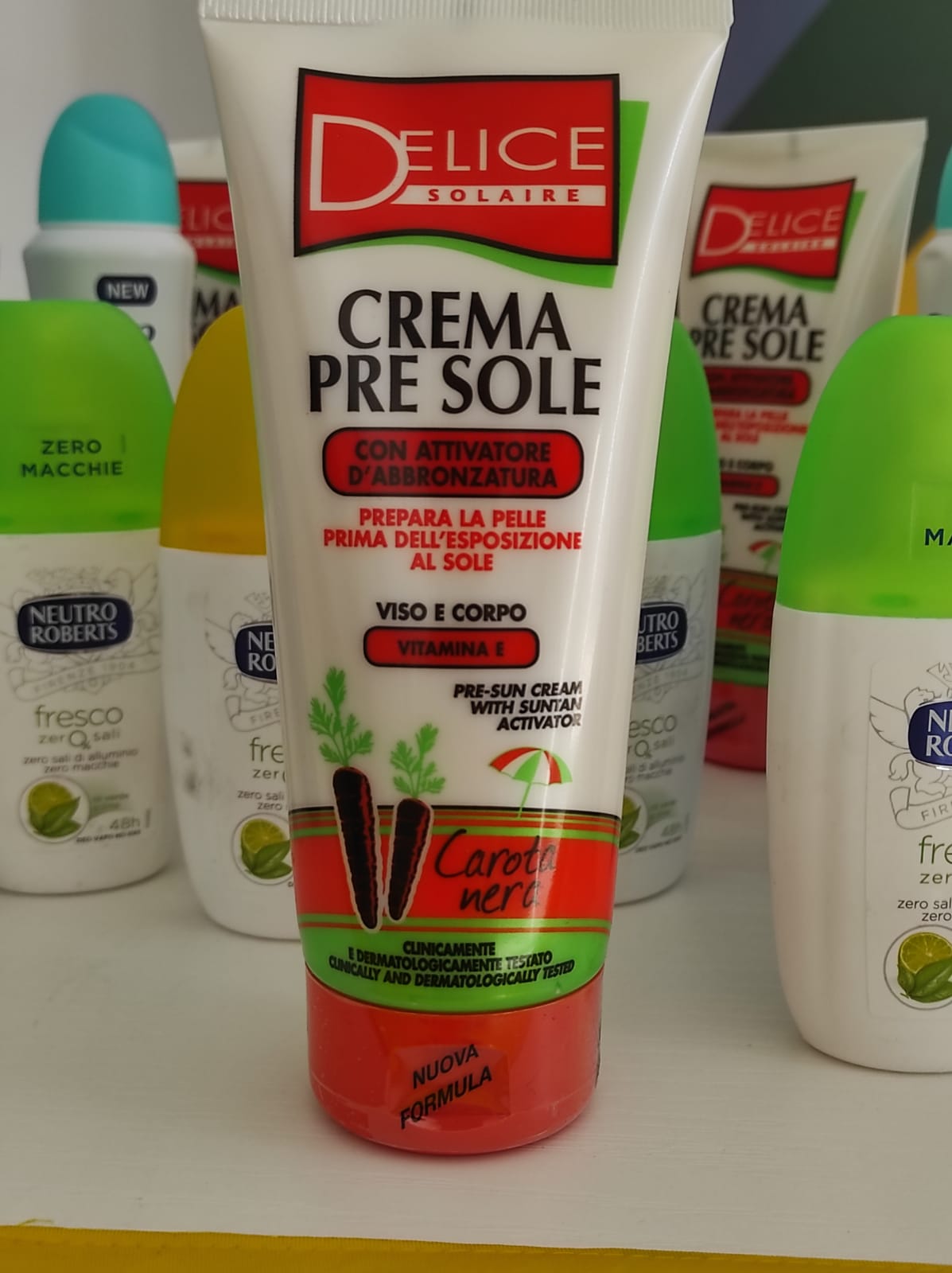 Official image of Sun protection cream ; Delice solaire ; CREMA PRE SOLE published by OECD