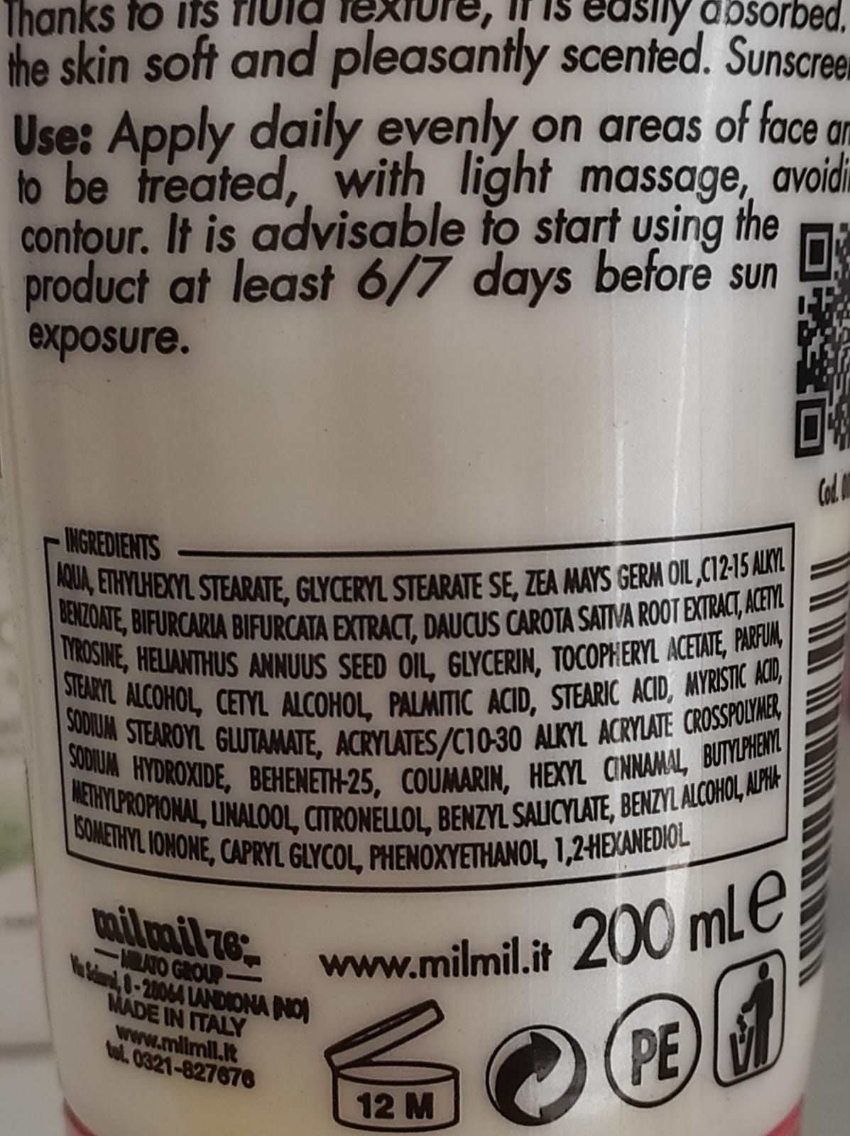 Official image of Sun protection cream ; Delice solaire ; CREMA PRE SOLE published by OECD 2