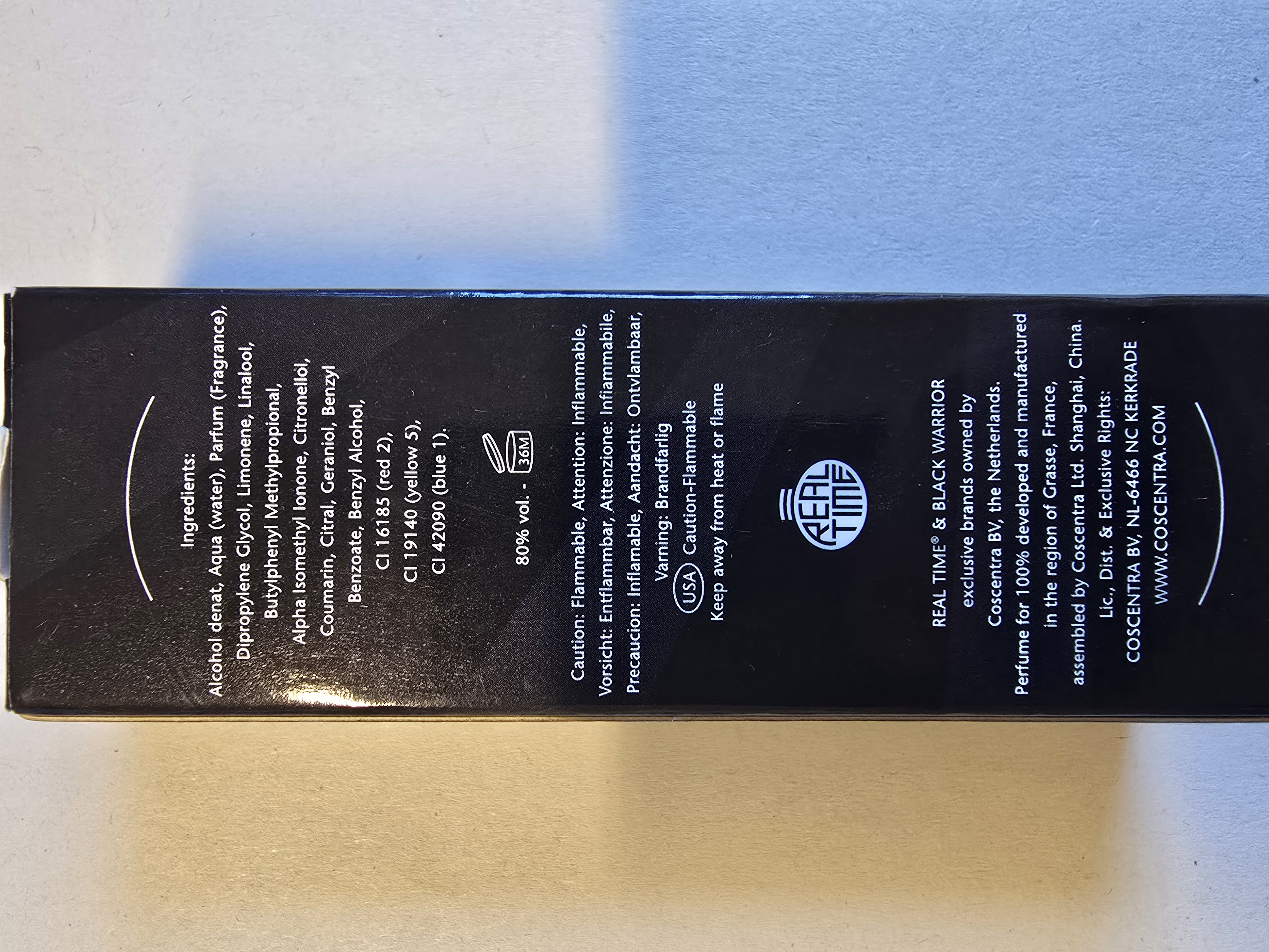 Official image of Eau de toilette ; REAL TIME ; Black Warrior published by OECD 3