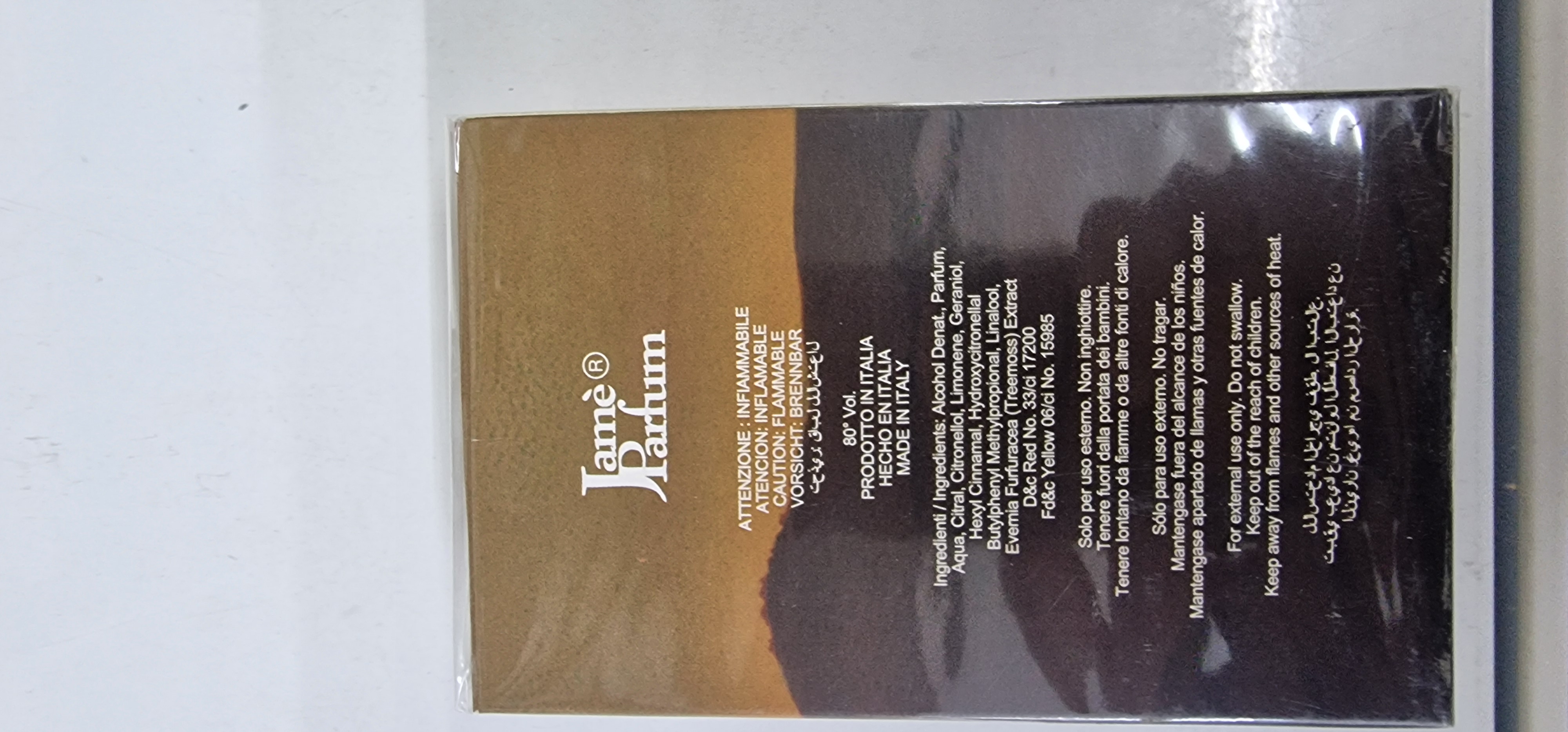 Official image of Eau de toilette ; Jamè Parfum ; TERME DI SIWA published by OECD 3