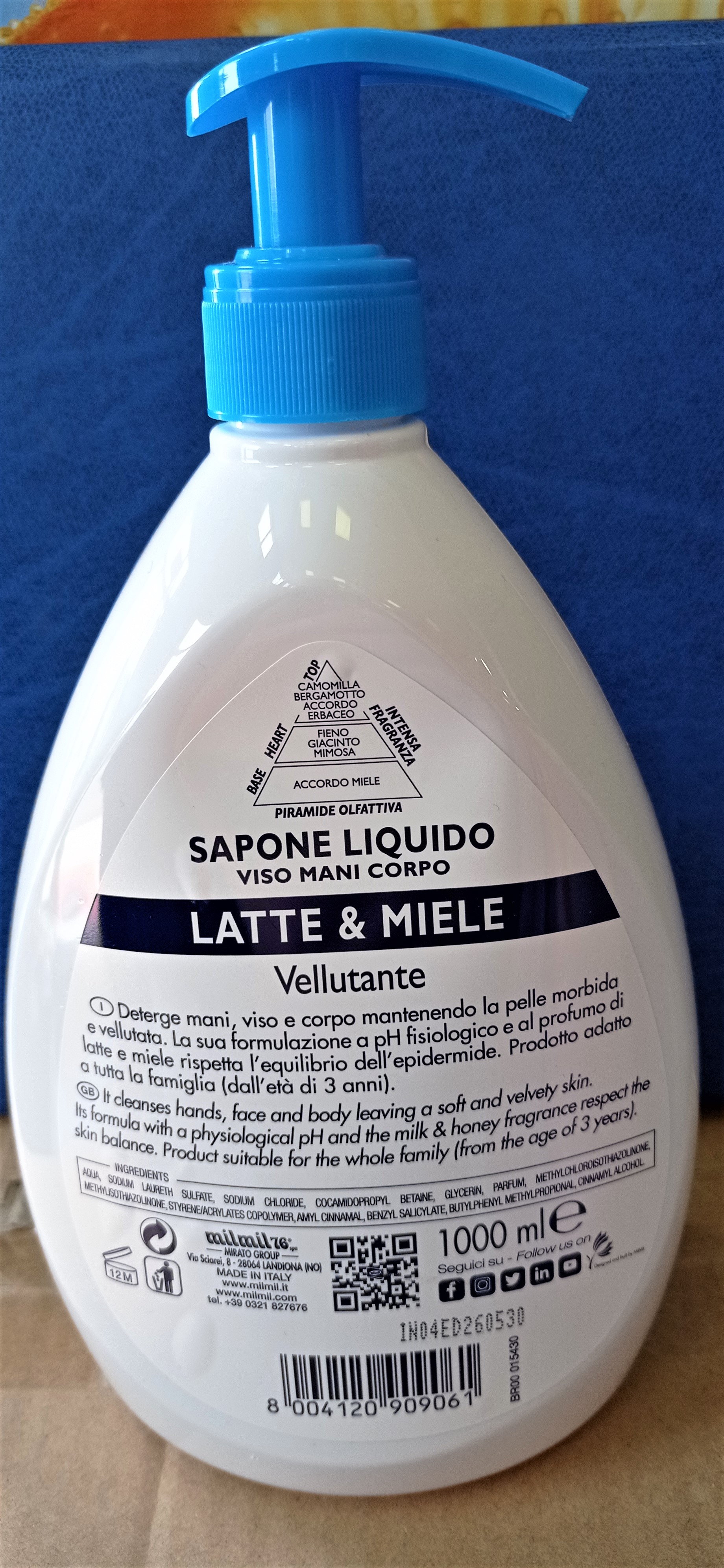 Official image of Liquid soap ; MILMIL® ; fresca Vitalità published by OECD 2
