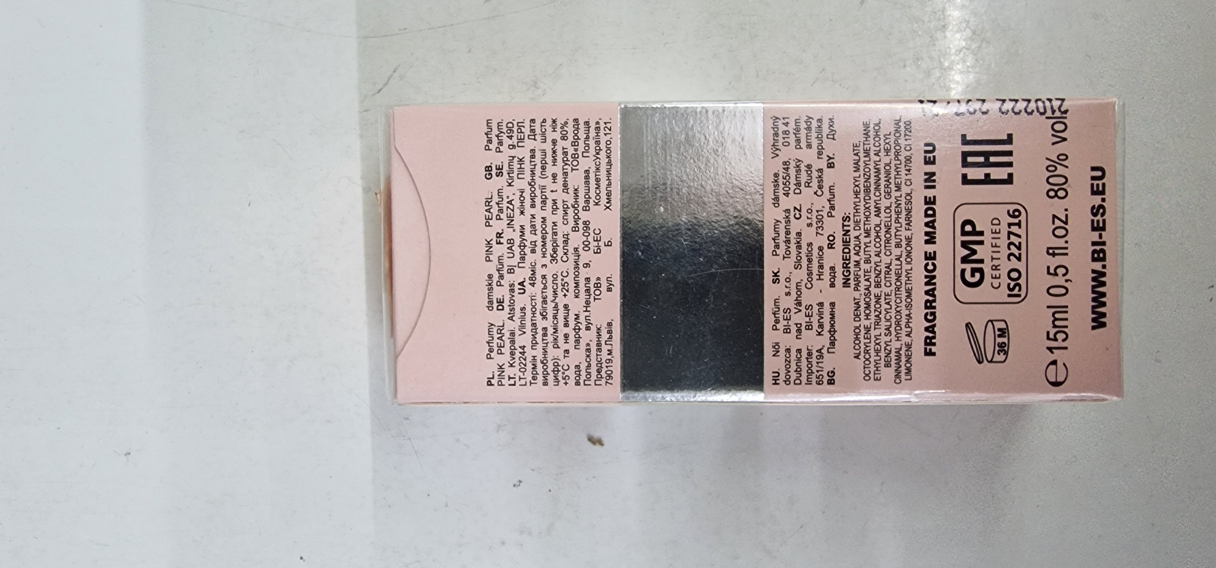 Official image of Perfume ; Bi es ; Pink Pearl for woman published by OECD 2