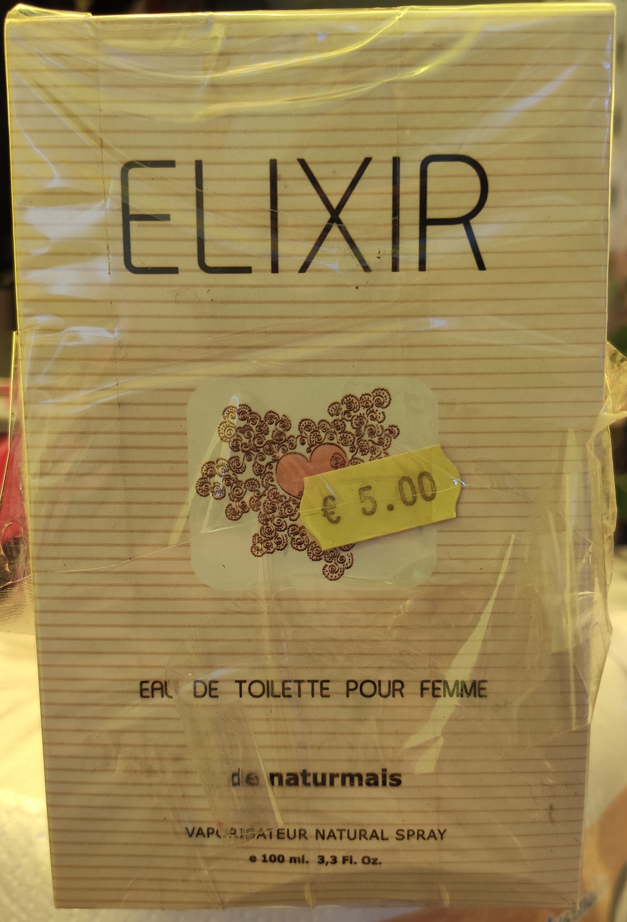 Official image of Eau de toilette ; De Naturmais ; Elixir published by OECD 3