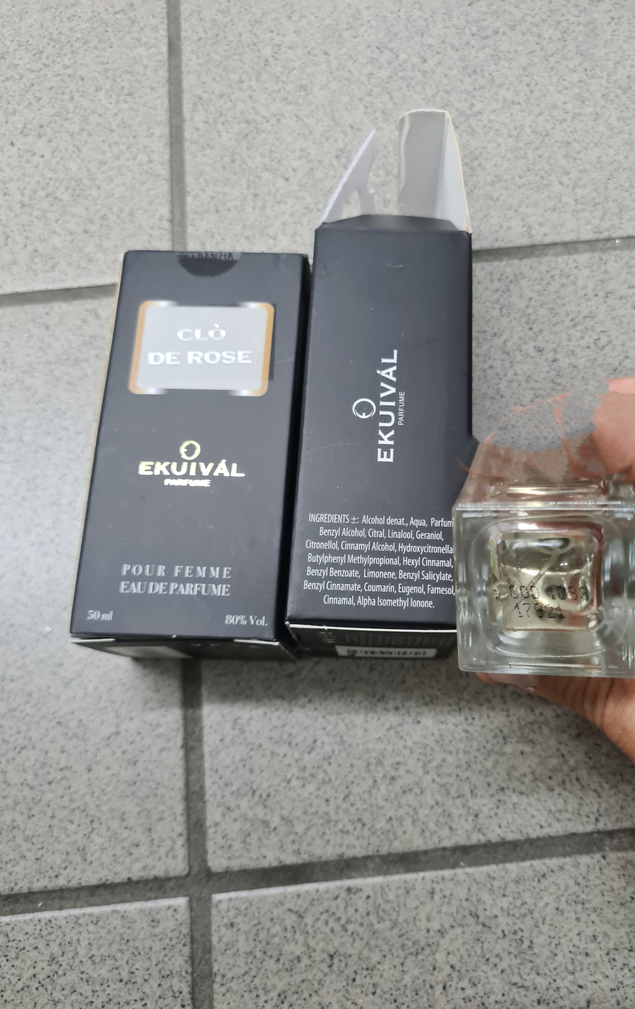 Official image of Perfume ; EKUIVAL PARFUME ; Clò de rose published by OECD