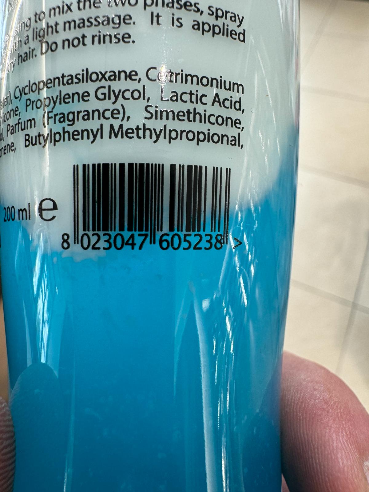Official image of Hair cream ; Natural HP ; 2 phase published by OECD 3