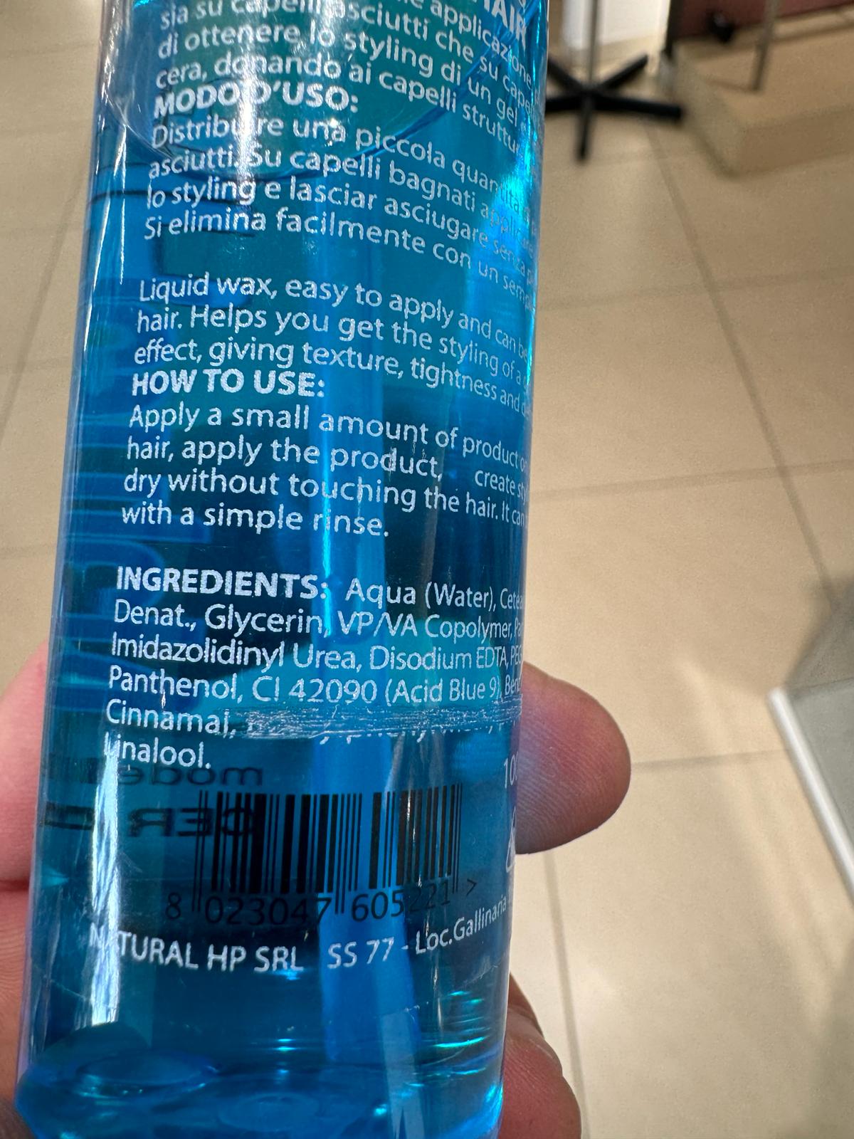 Official image of Hair wax ; Natural HP ; Cera liquida published by OECD 4