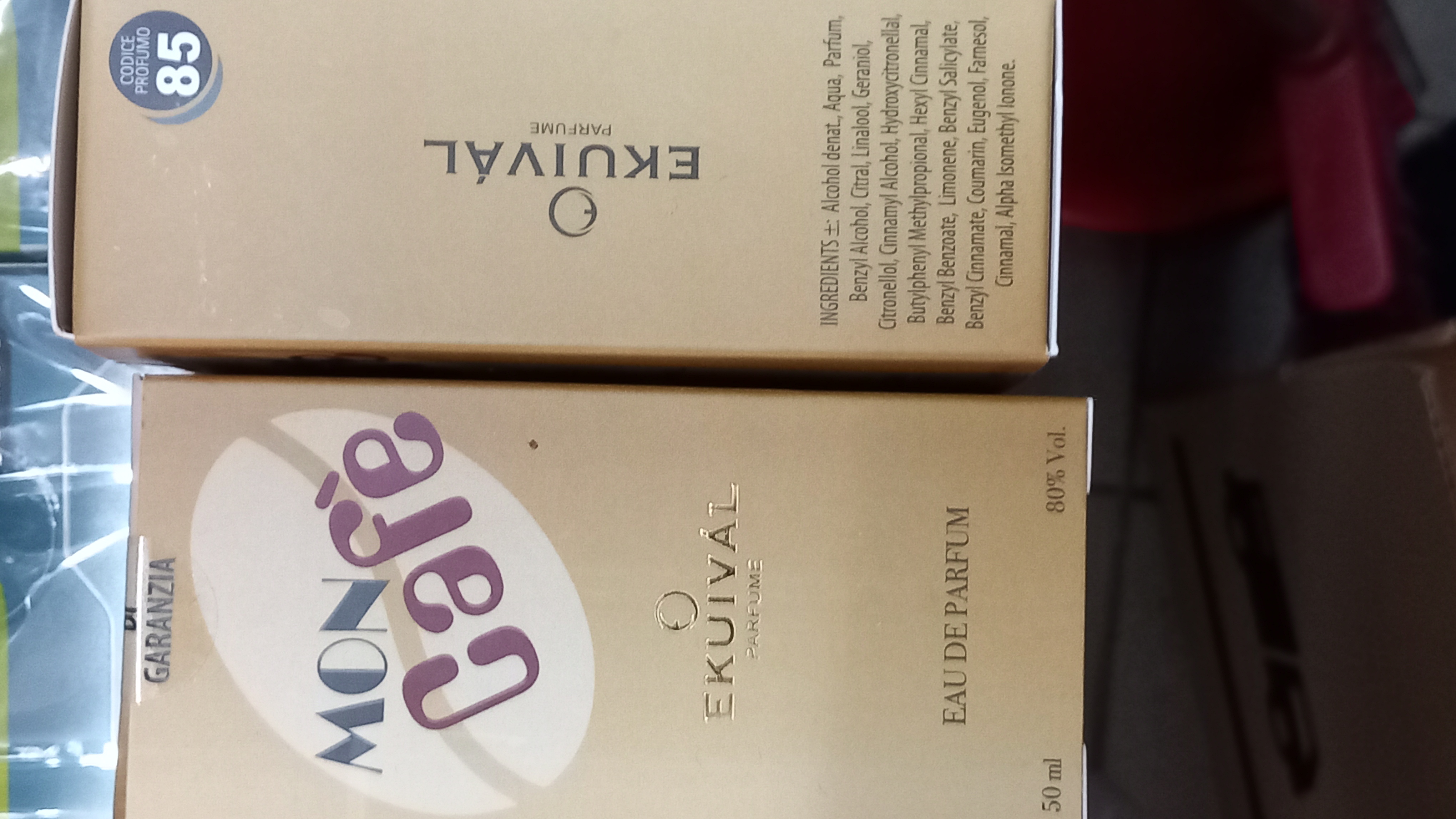 Official image of Eau de parfum ; EKUIVAL PARFUME ; Mon Cafè published by OECD