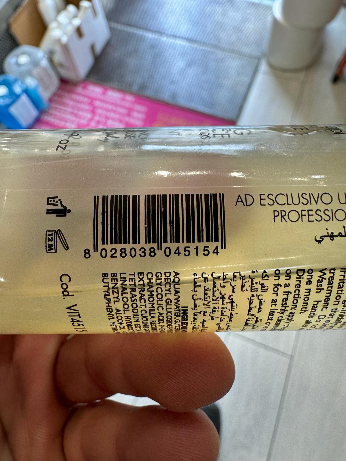 Official image of Face cream ; vitapelle ; Gel peeling viso published by OECD 3