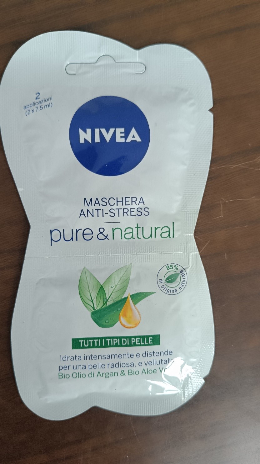 Official image of Face mask ; Nivea ; Maschera anti stress pure & natural published by OECD