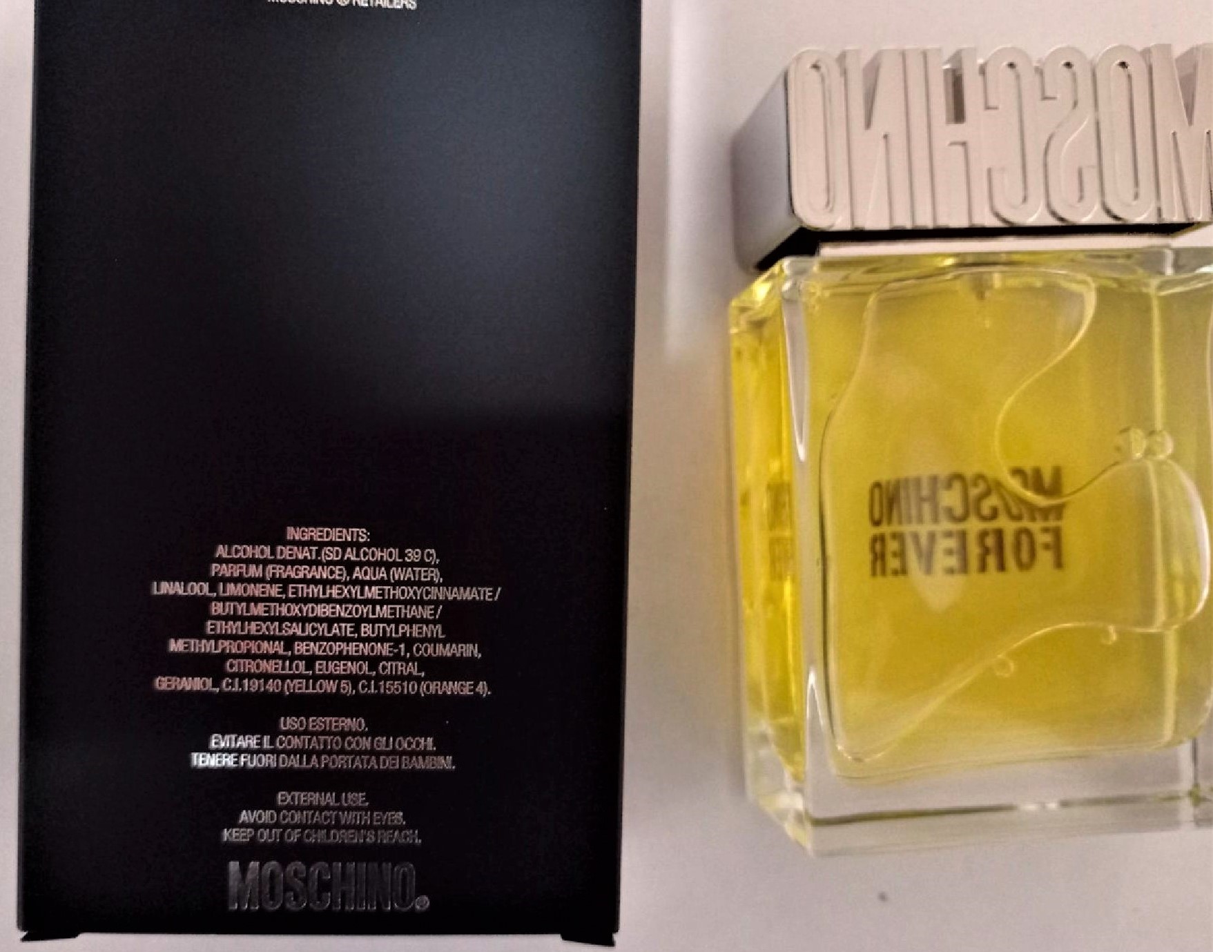 Official image of Eau de toilette ; Moschino ; Moschino Forever published by OECD 2