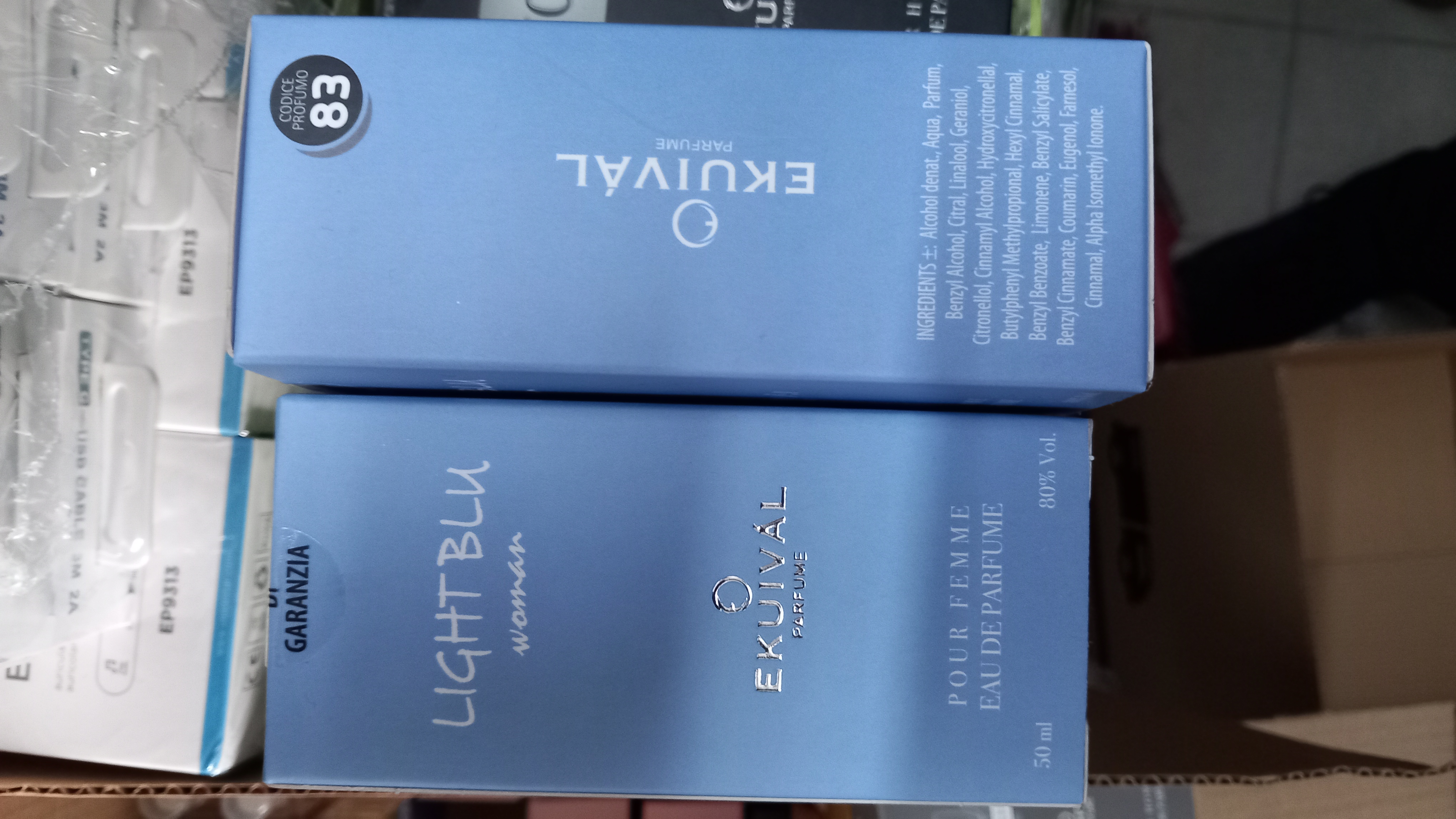 Official image of Perfume ; EKUIVAL PARFUME ; Light blu published by OECD