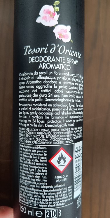 Official image of Deodorant ; Tesori d'Oriente ; Orchidea della Cina published by OECD 2