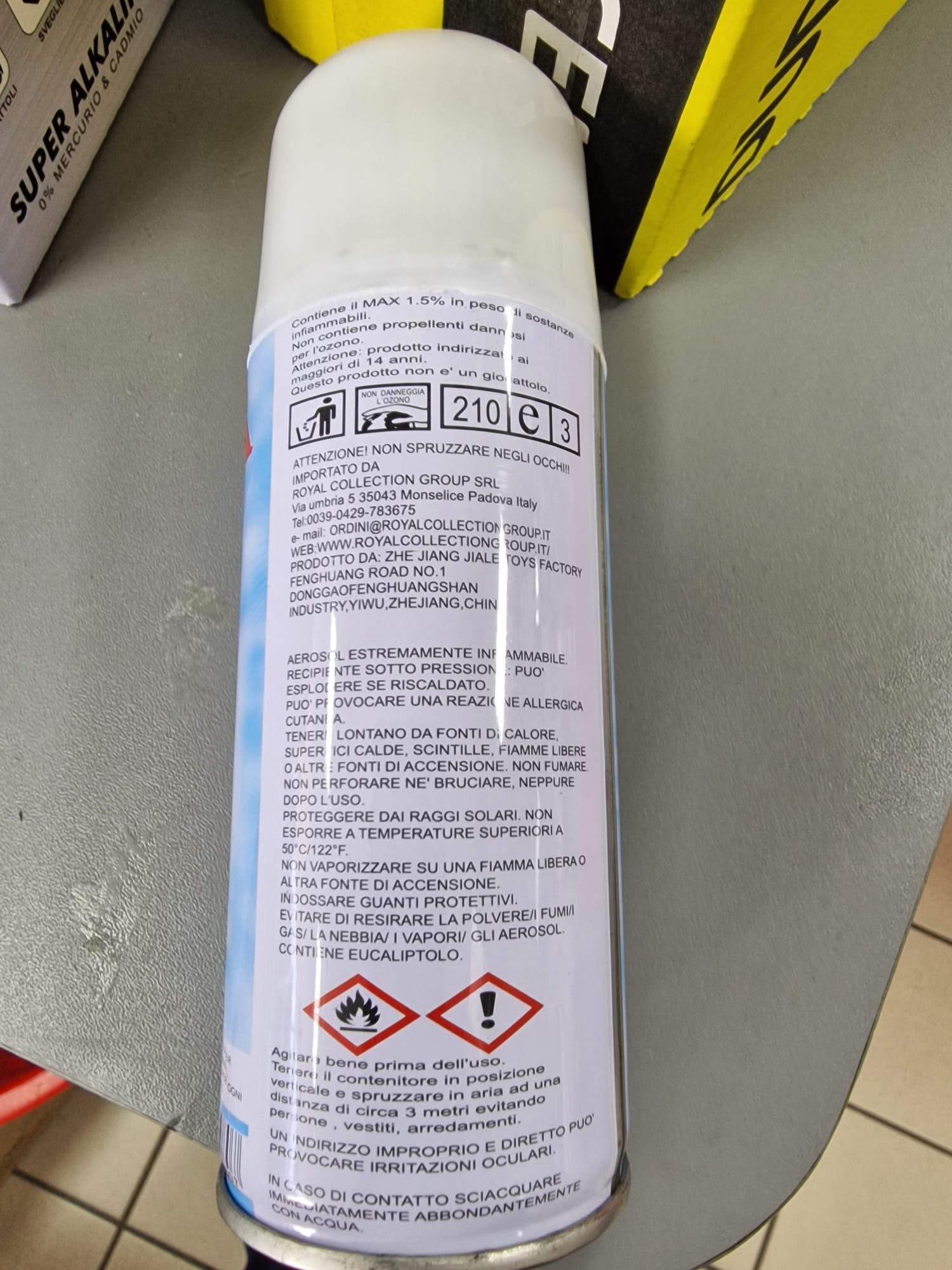Official image of Decorative spray foam ; Unknown ; SCHIUMA SPRAY PARTY TIME published by OECD 3