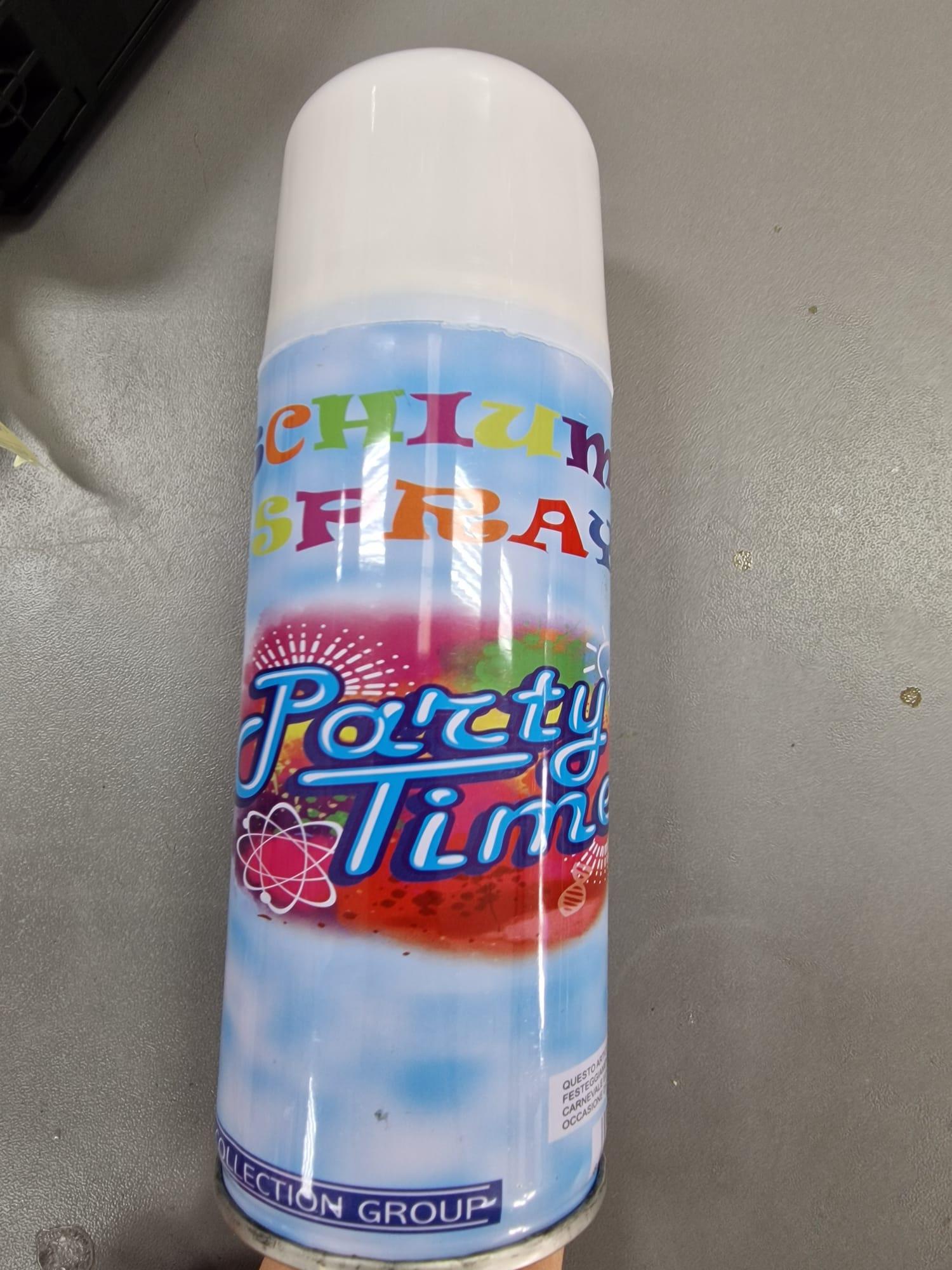Official image of Decorative spray foam ; Unknown ; SCHIUMA SPRAY PARTY TIME published by OECD
