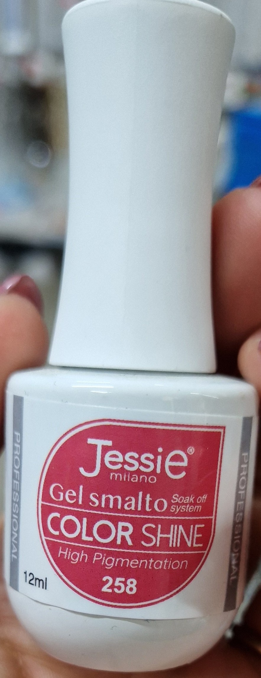 Official image of Gel nail polish ; Jessie Milano ; Color Shine 258 published by OECD