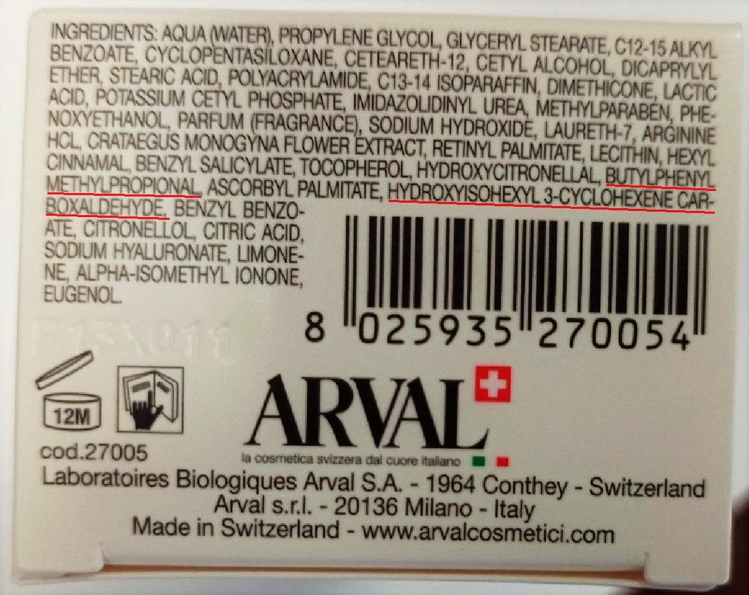 Official image of Body cream ; Arval ; puractiva bio-balancing cream published by OECD 2