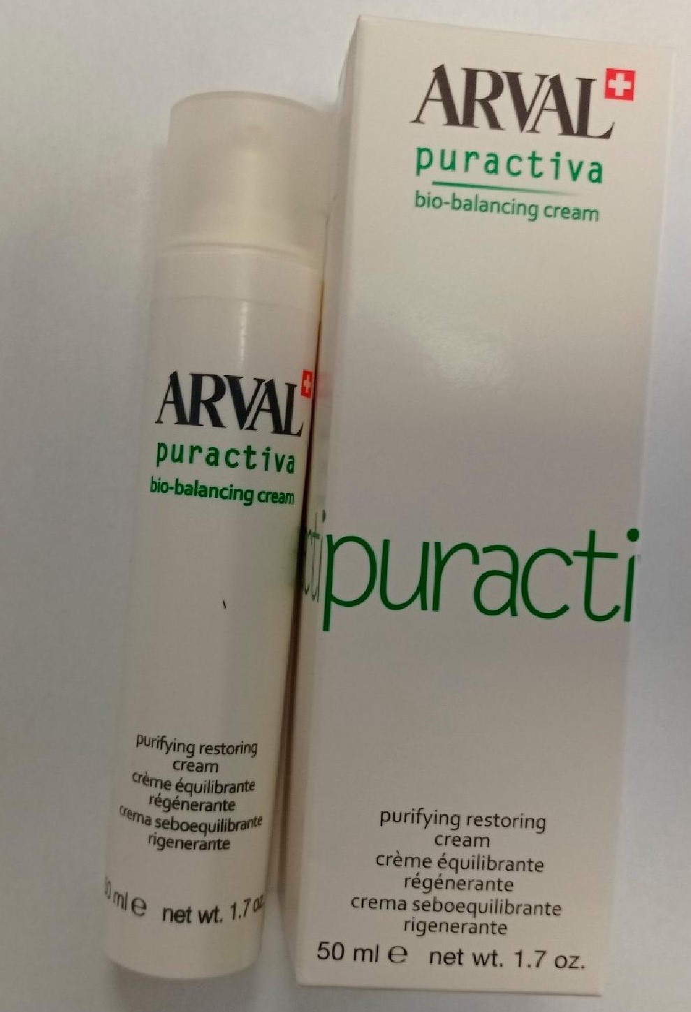 Official image of Body cream ; Arval ; puractiva bio-balancing cream published by OECD