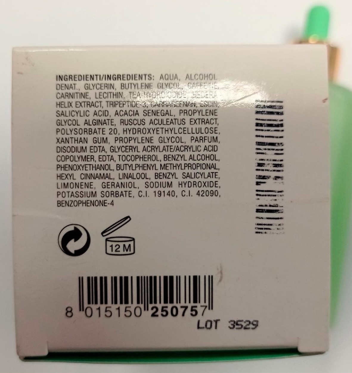 Official image of Body gel ; Collistar ; Superconcentrato notturno anticellulite published by OECD 2