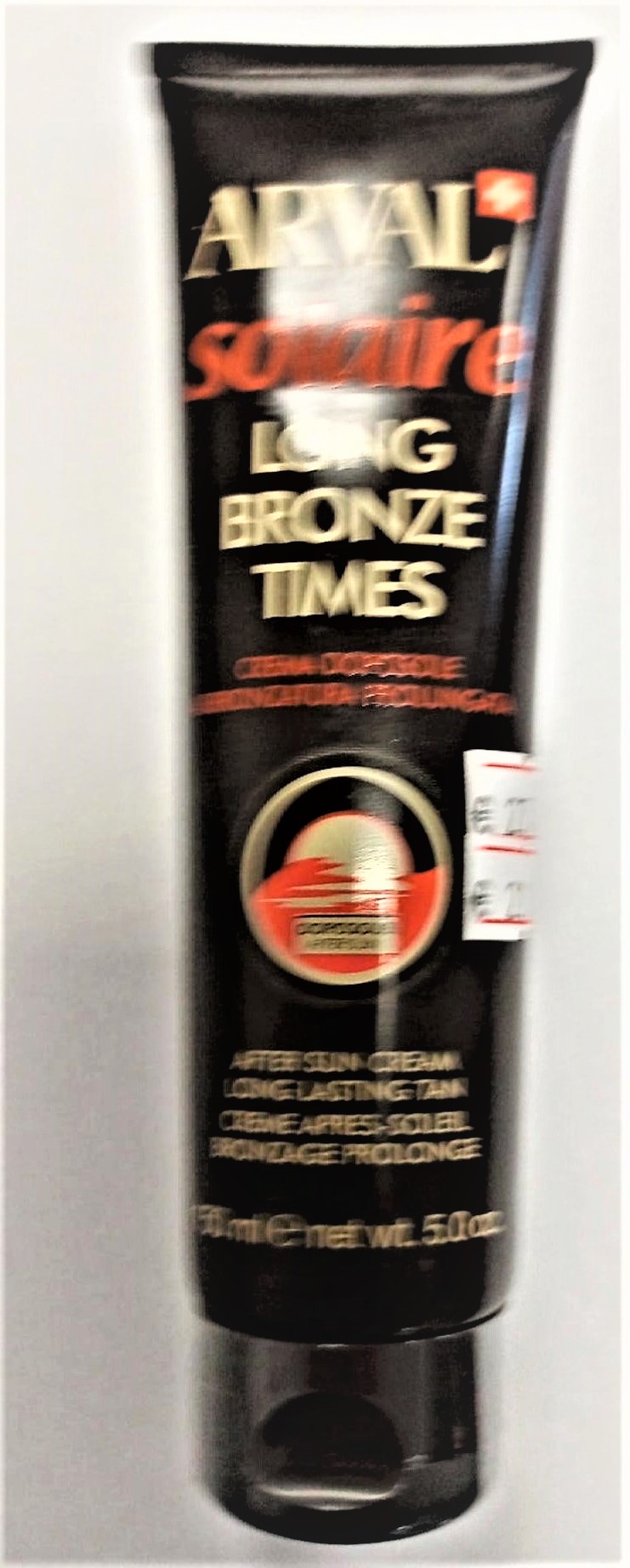Official image of Aftersun cream ; Arval ; Solaire Long Bronze Times published by OECD
