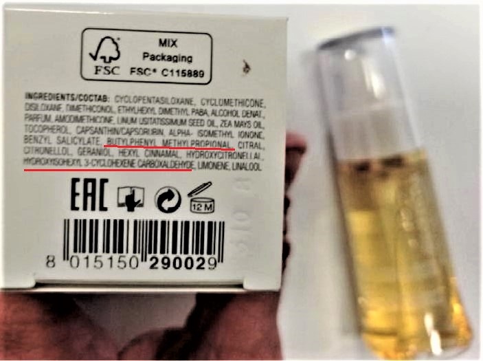 Official image of Hair lotion ; Collistar ; Cristalli liquidi extraluce per capelli secchi published by OECD 2