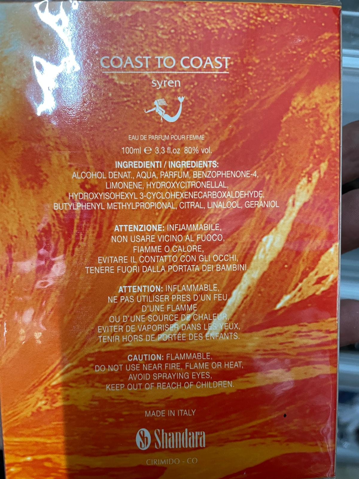 Official image of Perfume ; Shandara ; Coast to coast Syren published by OECD 2