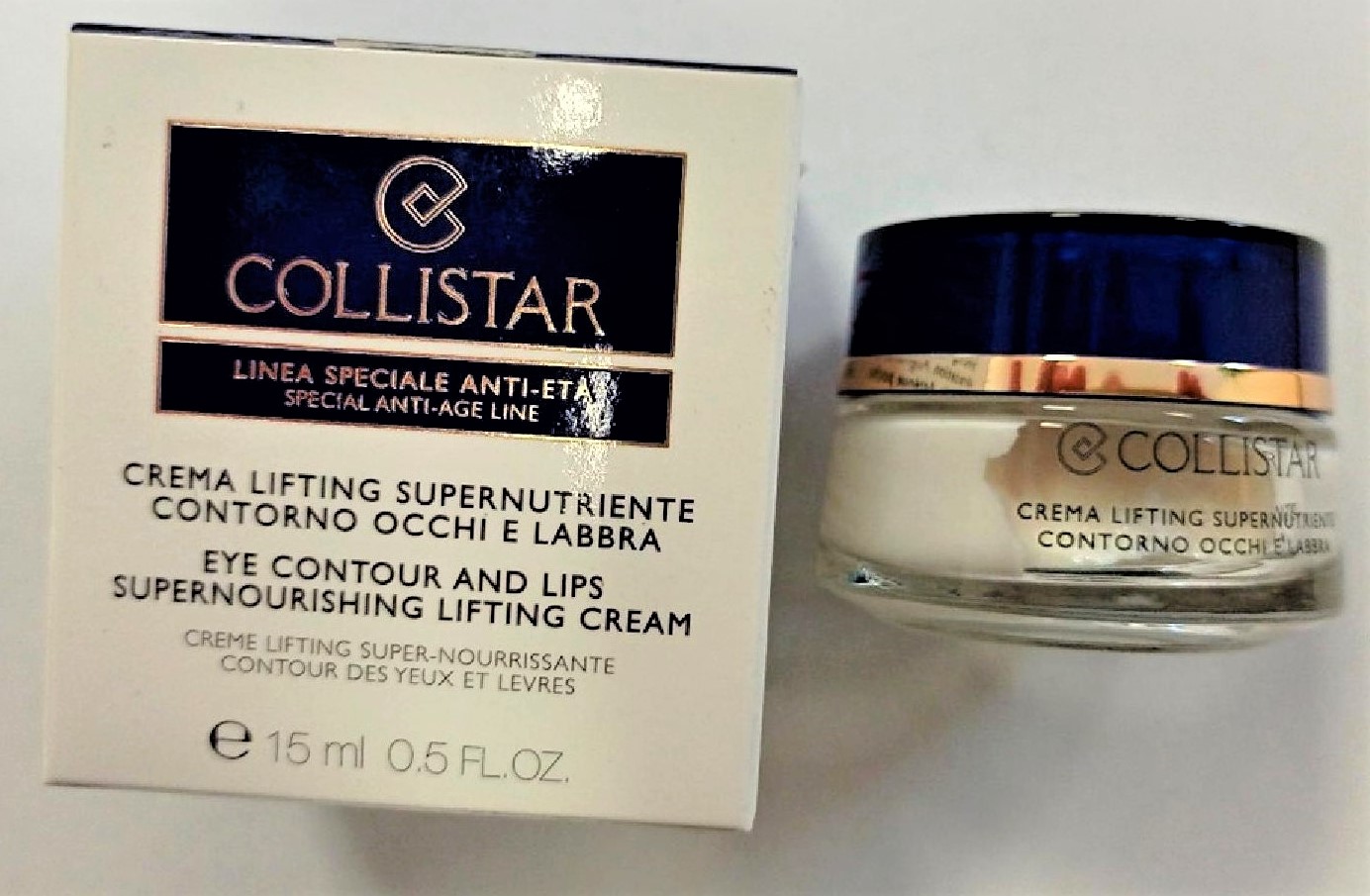 Official image of Eye and lip cream ; Collistar ; Crema lifting supernutriente contorno occhi e labbra published by OECD