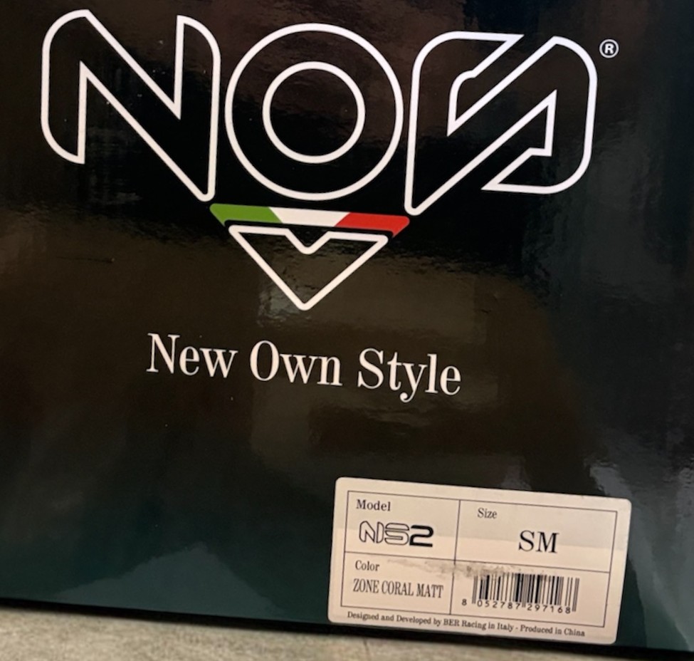 Official image of Motorcycle helmet ; NOS ; New Own Style published by OECD