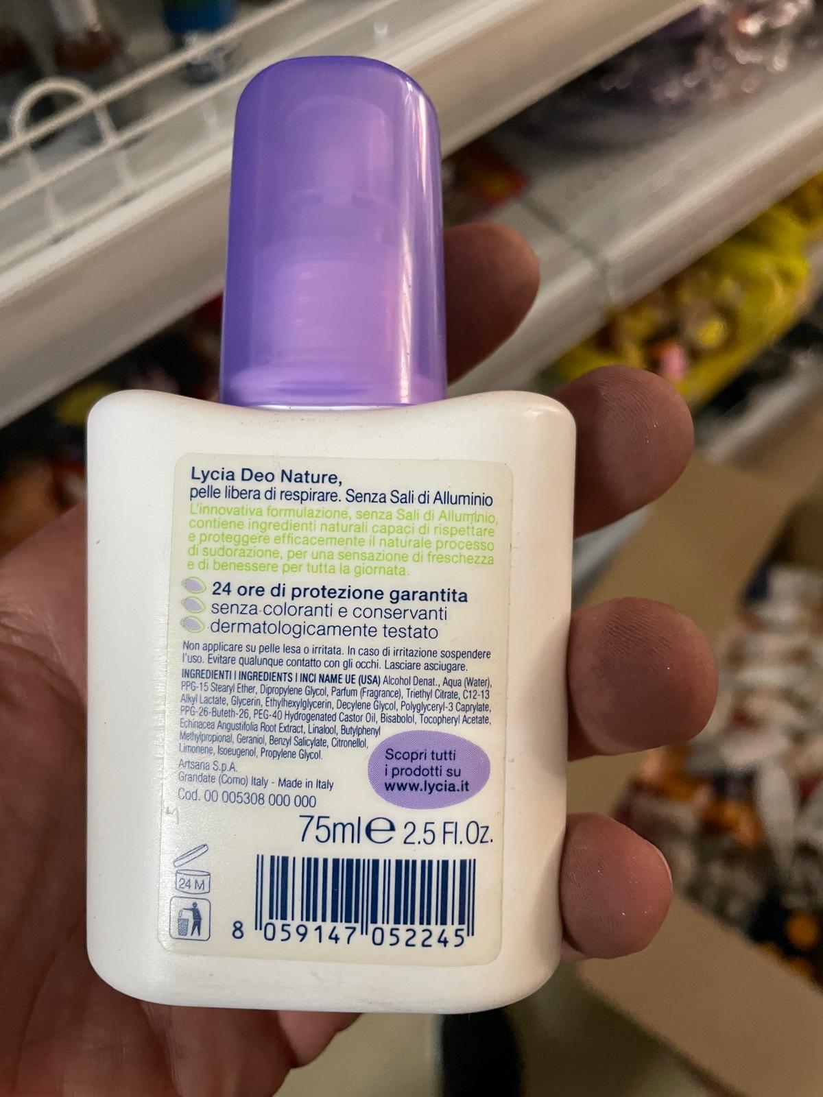 Official image of Deodorant ; LYCIA ; Deo nature published by OECD 2