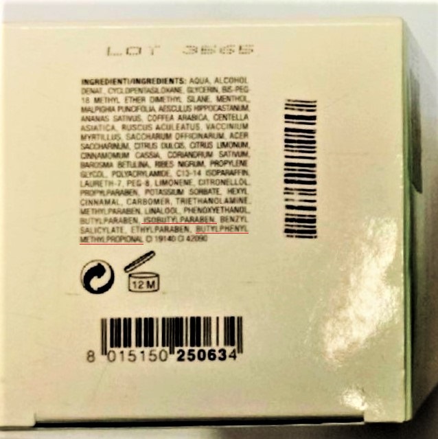 Official image of Body lotion ; Collistar ; Crio-Gel Anticellulite published by OECD 3