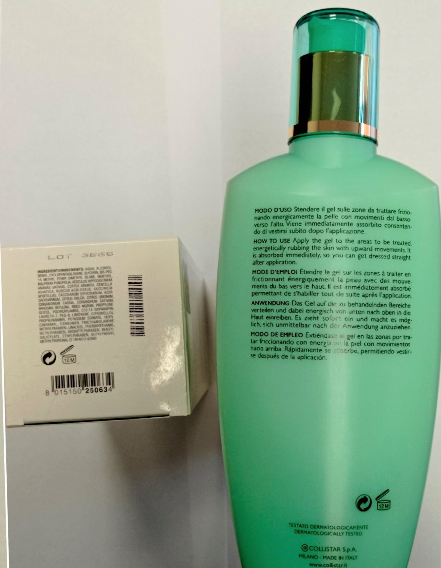 Official image of Body lotion ; Collistar ; Crio-Gel Anticellulite published by OECD 2
