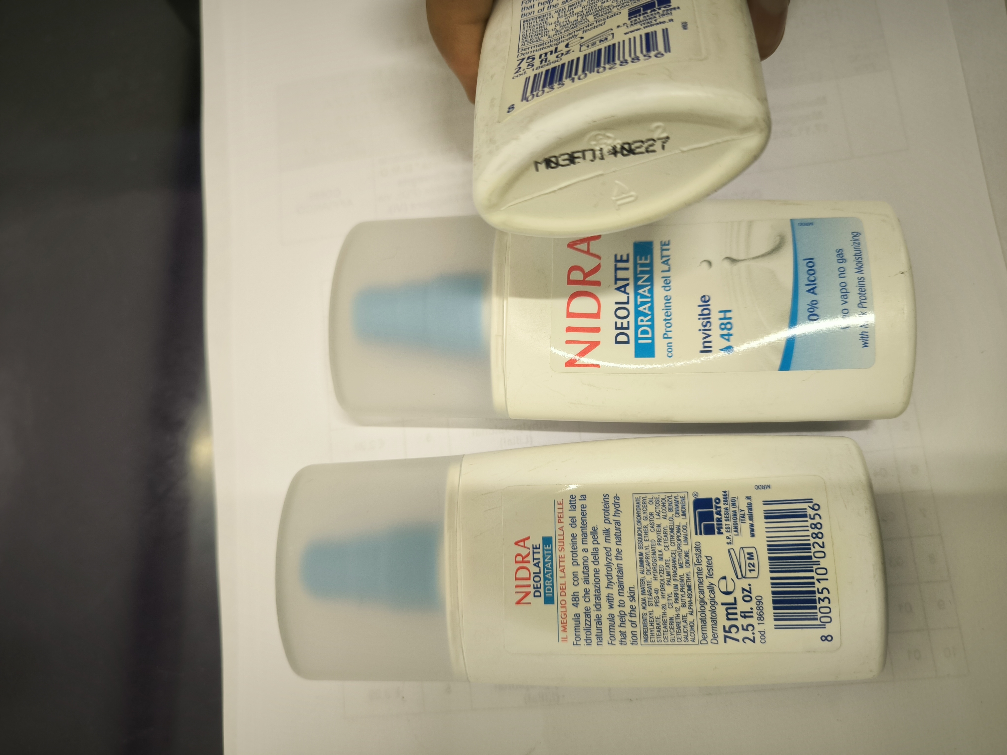 Official image of Body cream ; NIDRA ; Deolatte idratante published by OECD
