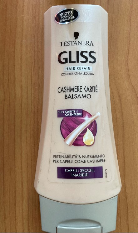 Official image of Hair conditioner ; TESTANERA ; Gliss Cashmere Karitè published by OECD 3