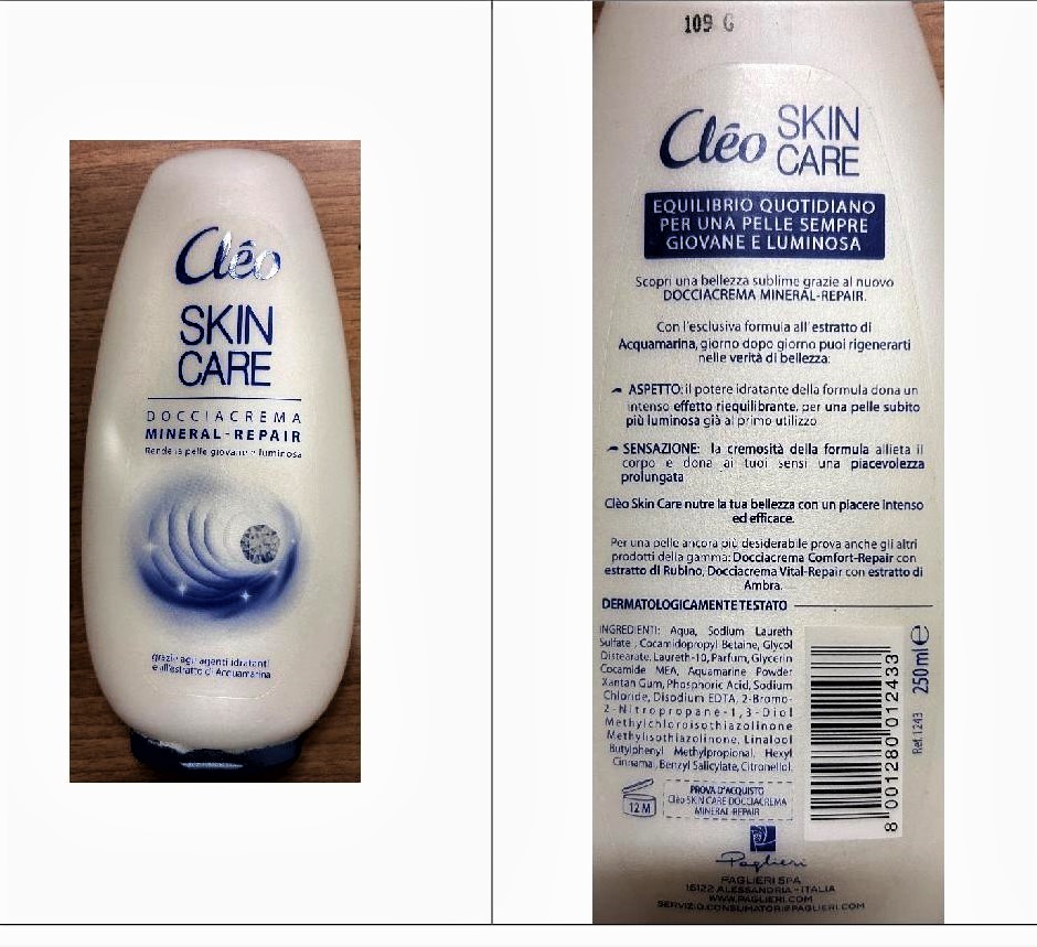 Official image of Shower cream ; Clèo ; Skin Care published by OECD