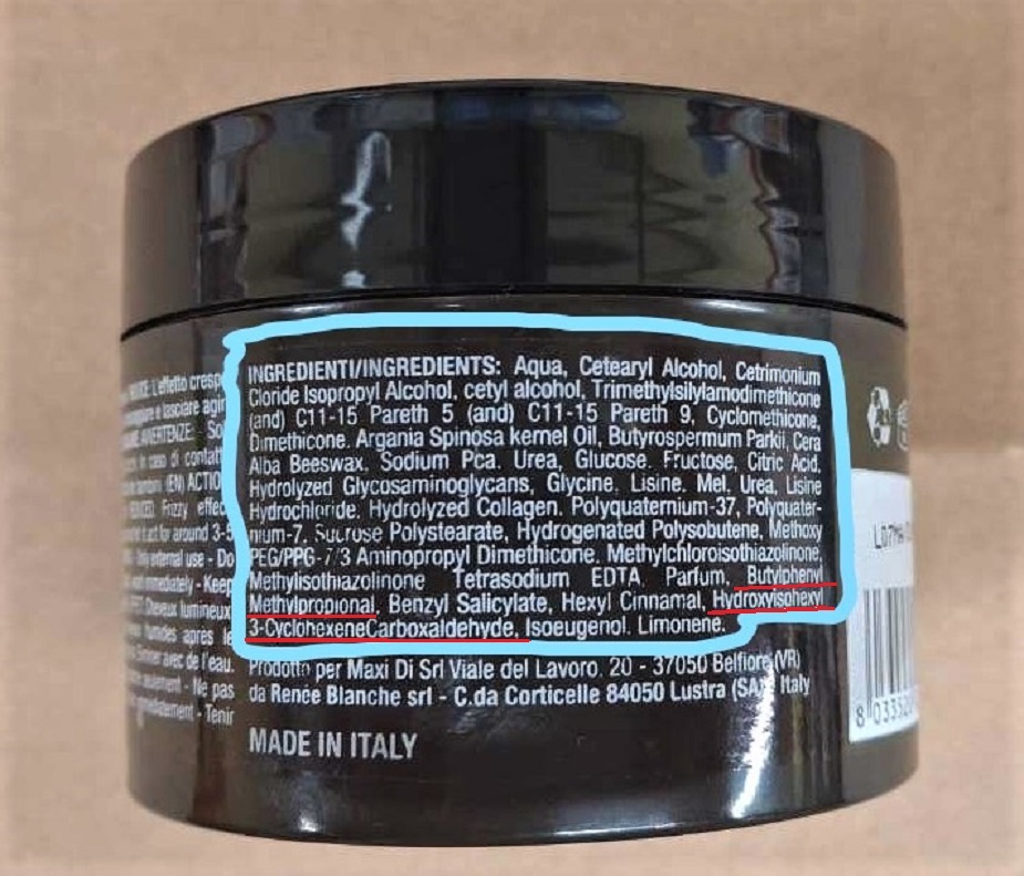 Official image of Hair mask ; Aq 10 ; Maschera Ristrutturante published by OECD 2