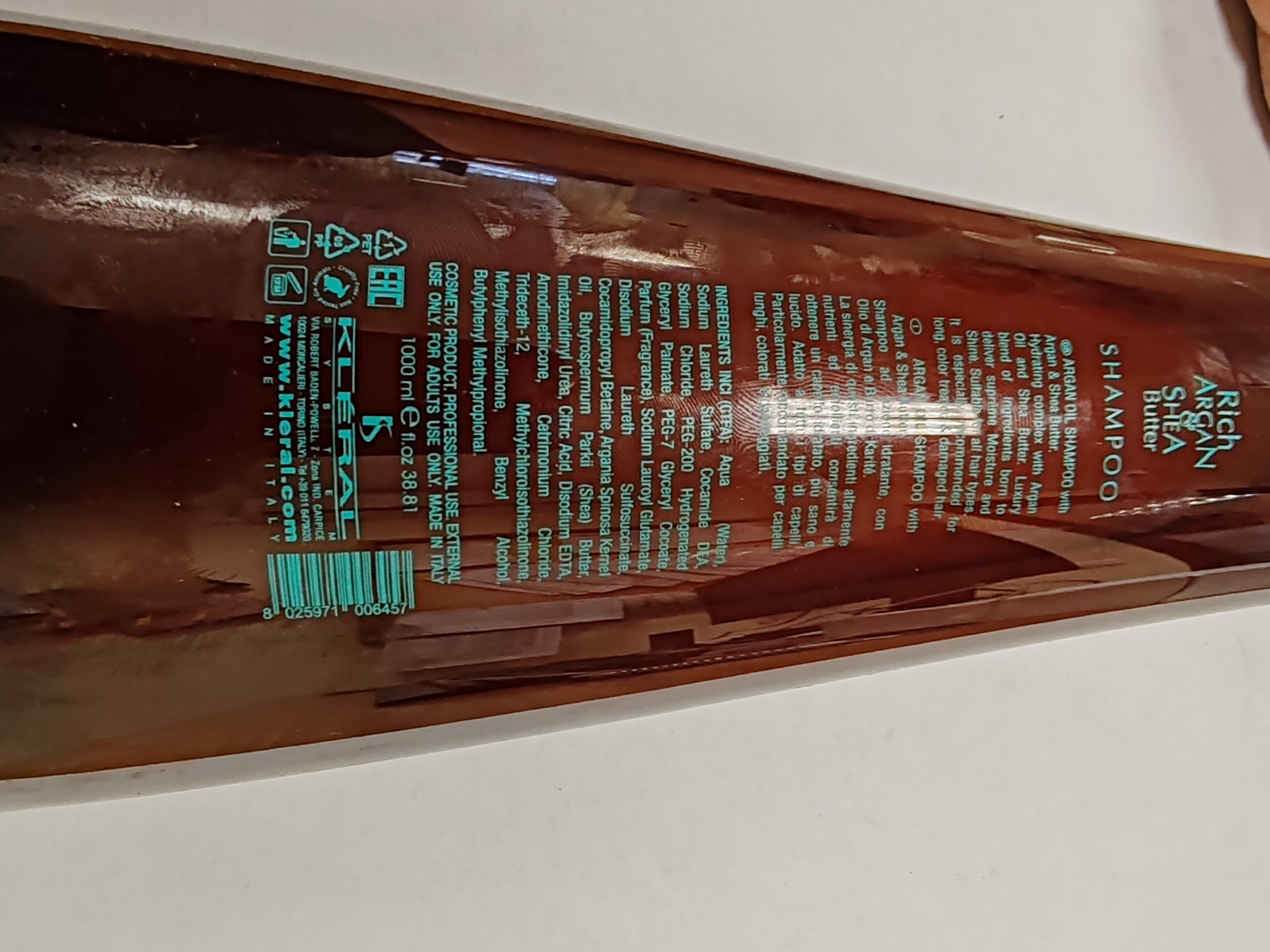 Official image of Shampoo ; Kleral ; Rich Argan published by OECD 2