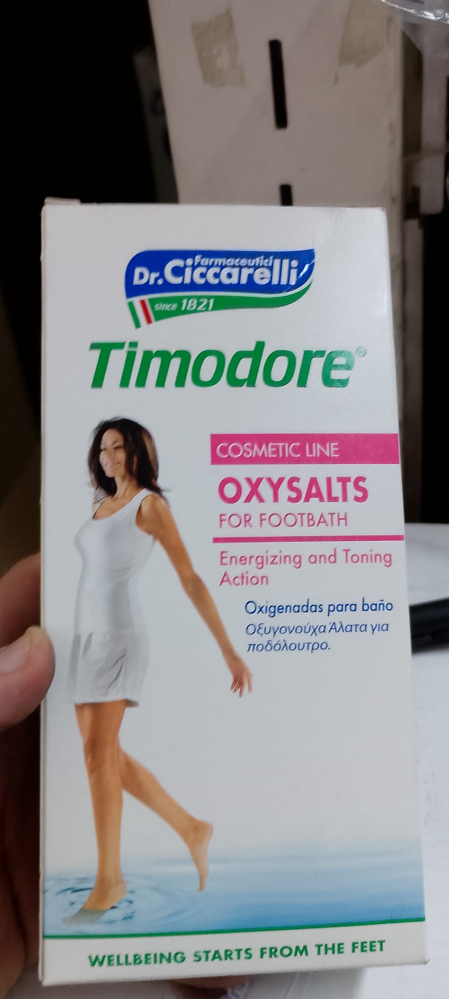 Official image of Footbath salts ; Dr. Ciccarelli Timodore ; Oxysalts for footbath published by OECD 2