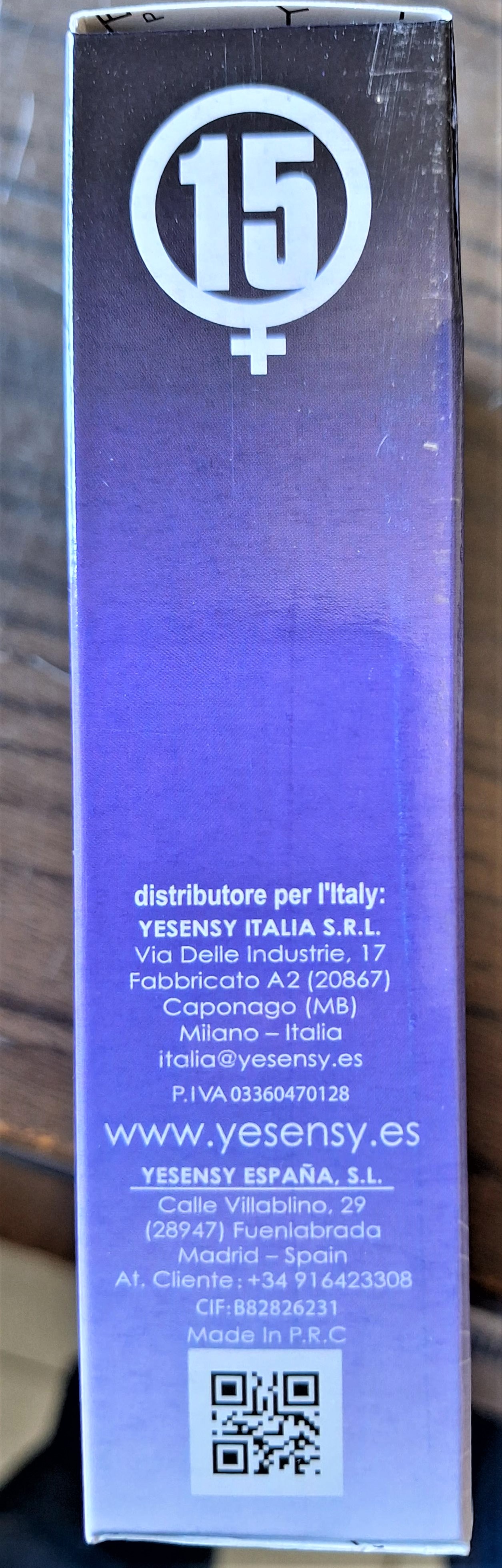 Official image of Eau de toilette ; YESENSY ; Amari Cool published by OECD 3
